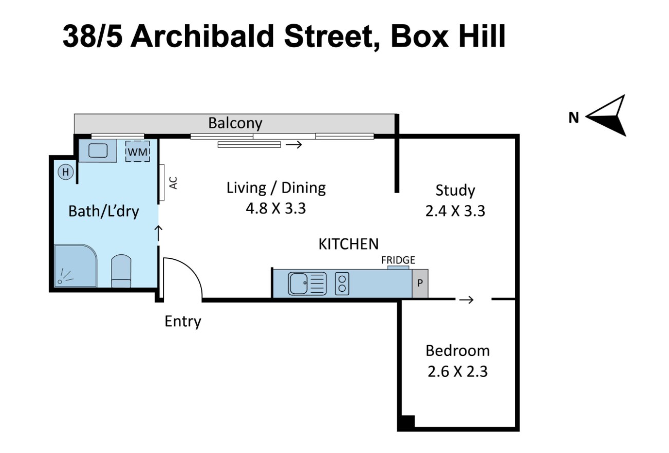38/5 Archibald Street, Box Hill VIC 3128 - Floorplan