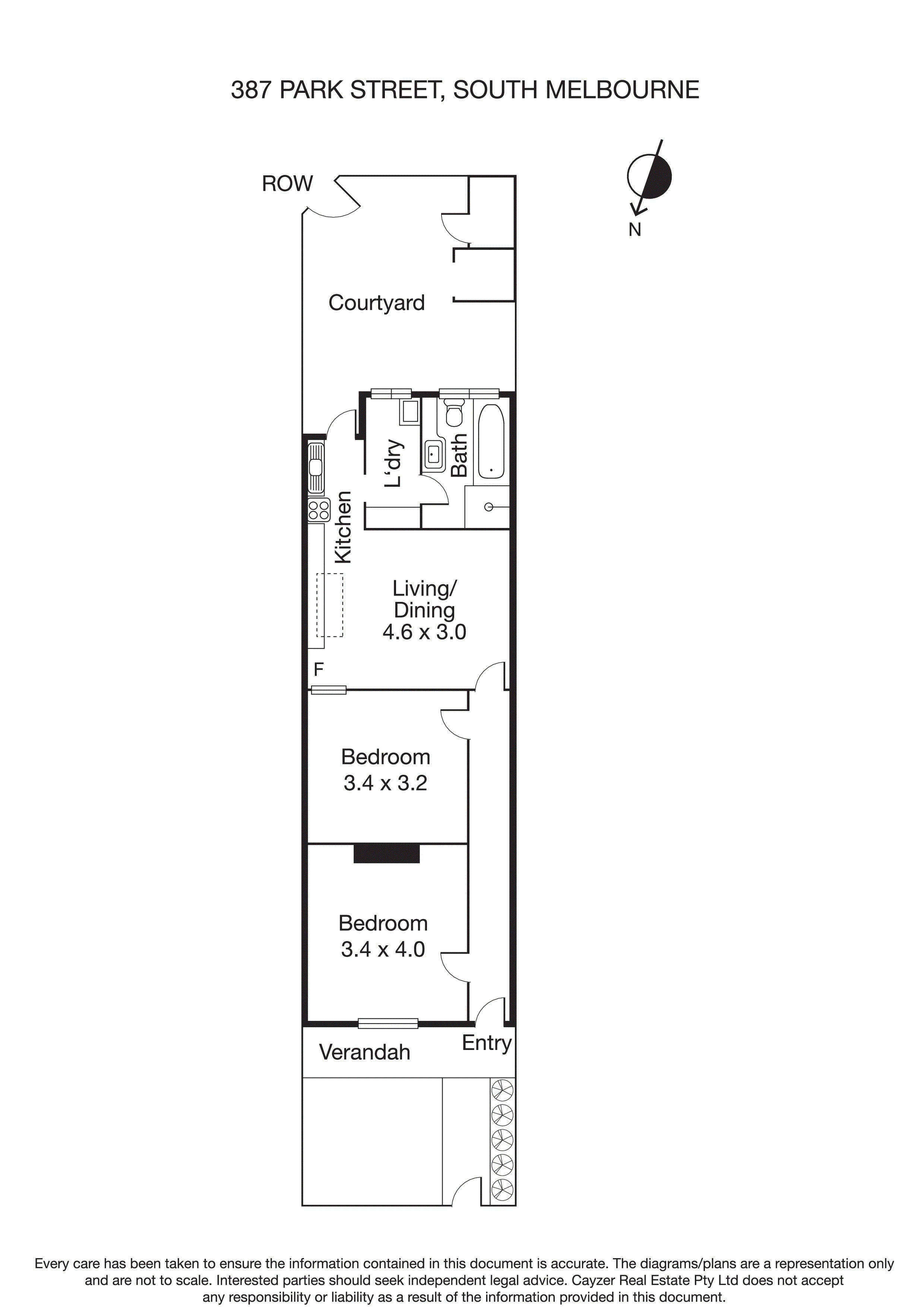 387 Park Street, SOUTH MELBOURNE VIC 3205 - Floorplan