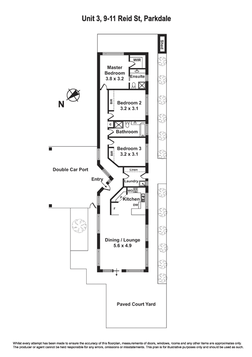 3/9-11 Reid Street, Parkdale VIC 3195 - Floorplan