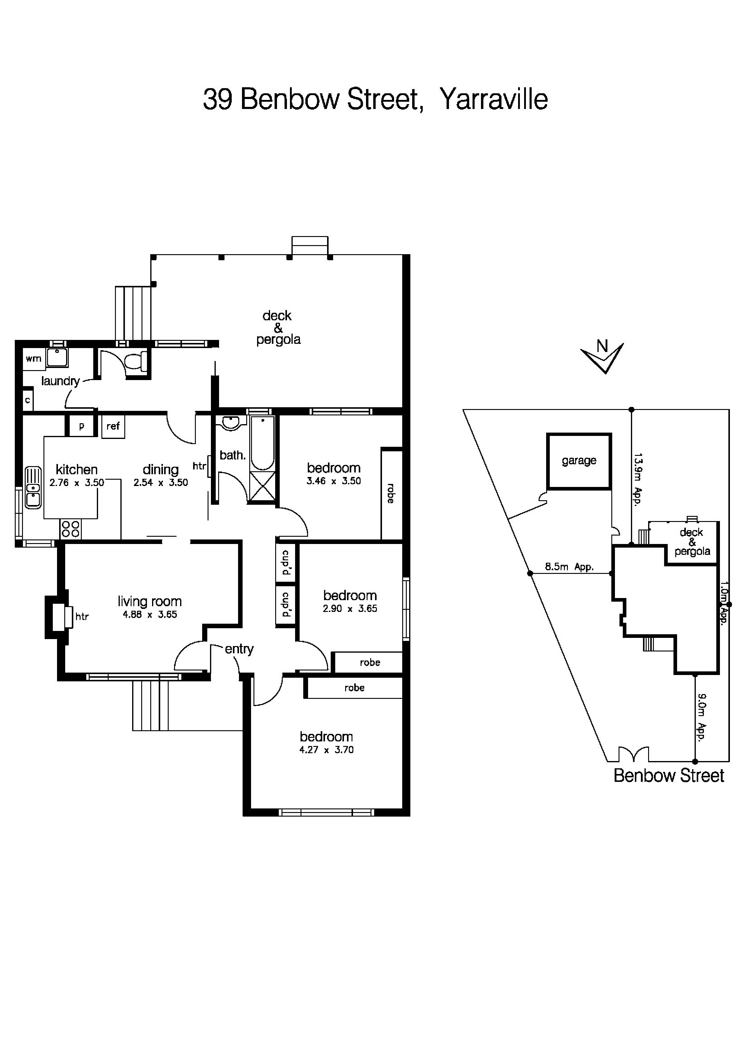 39 Benbow Street, YARRAVILLE VIC 3013 - Floorplan