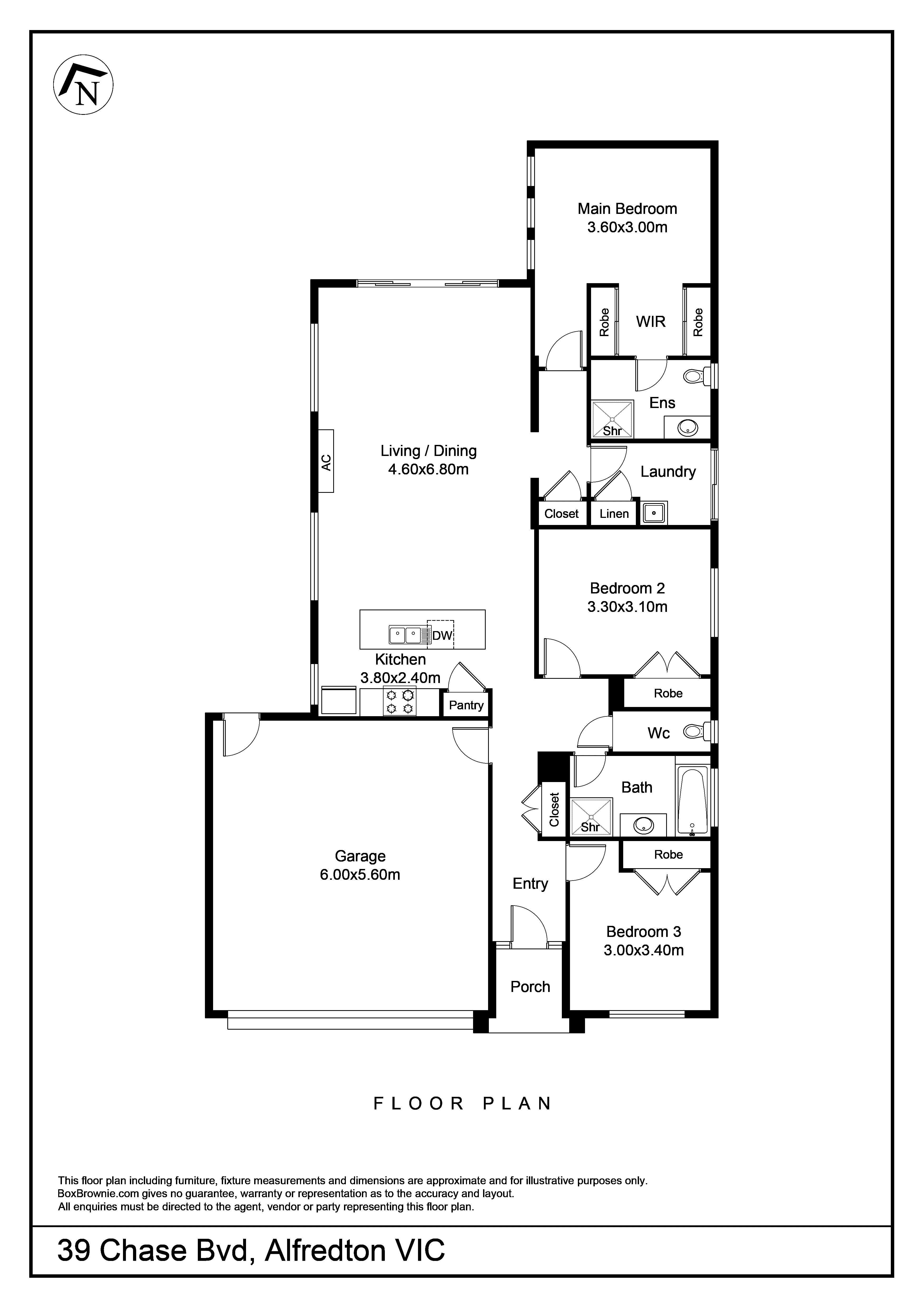 39 Chase Boulevard, Alfredton VIC 3350 - Floorplan