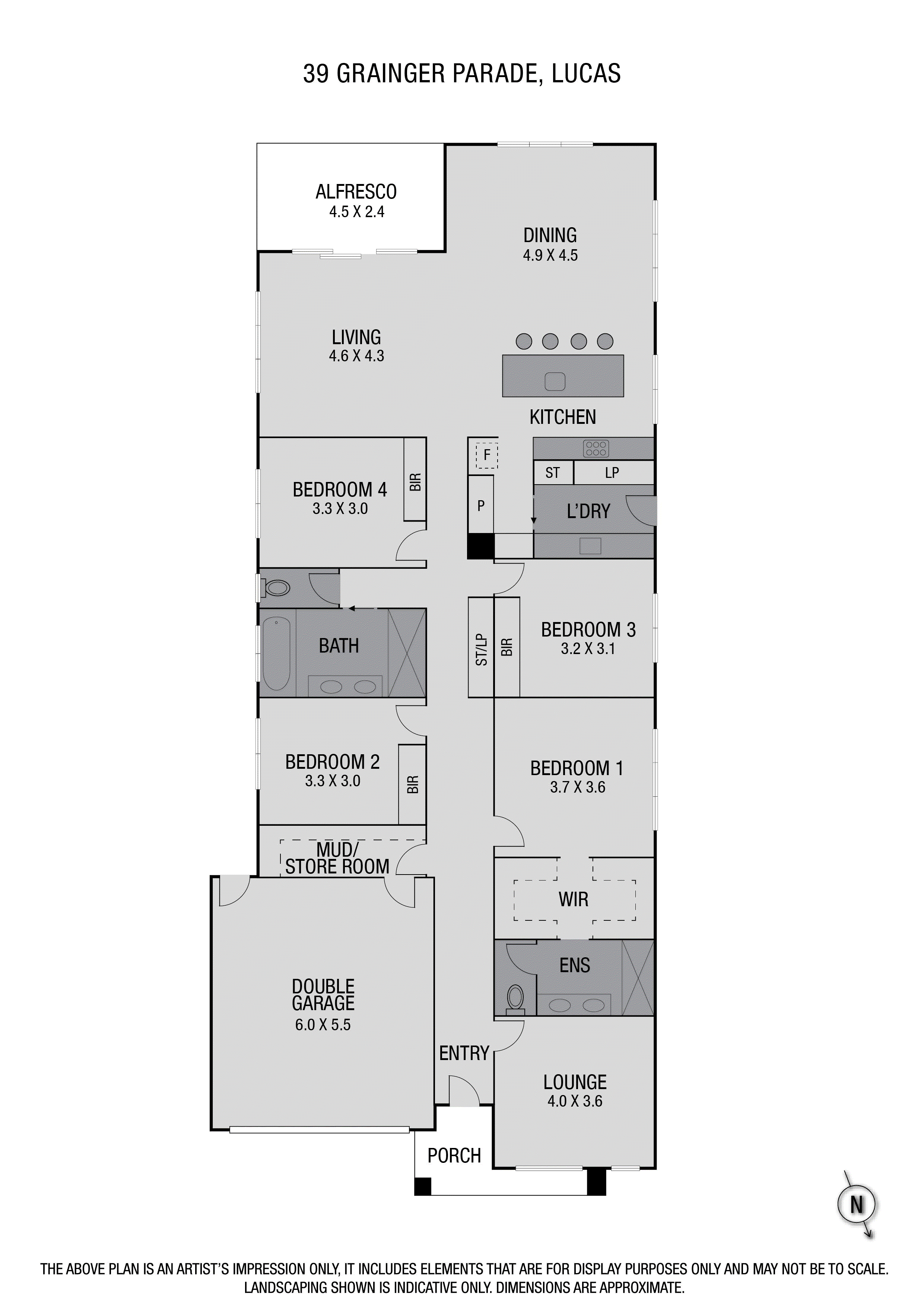 39 Grainger Parade, Lucas VIC 3350 - Floorplan