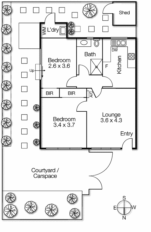 3/9 Lambeth Place, St Kilda VIC 3182 - Floorplan