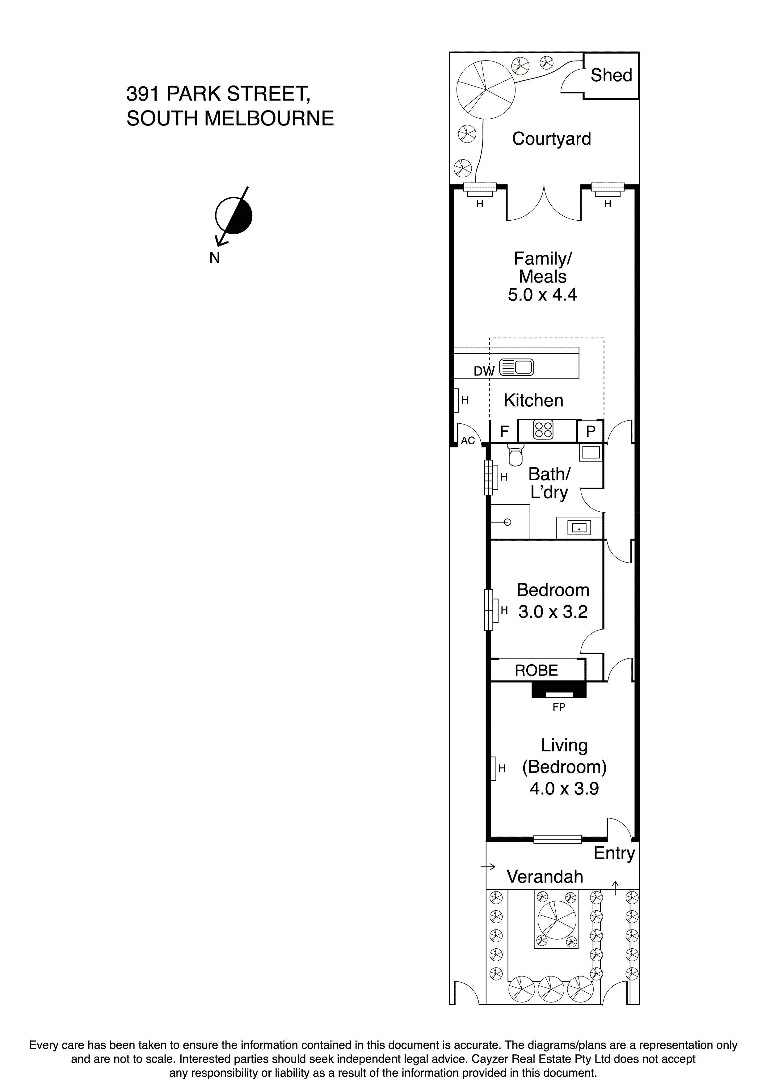 391 Park Street, SOUTH MELBOURNE VIC 3205 - Floorplan