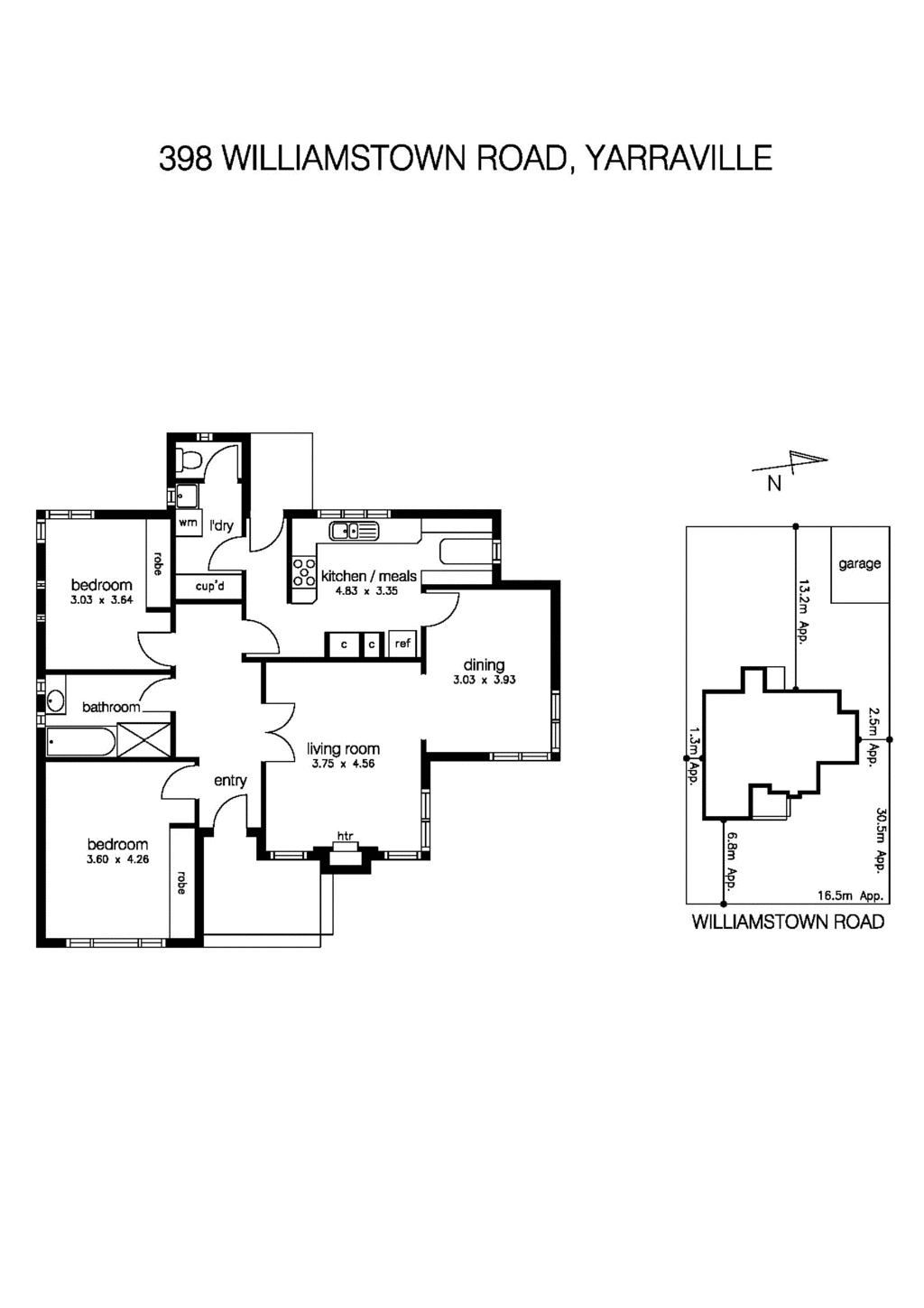 398 Williamstown Road, YARRAVILLE VIC 3013 - Floorplan