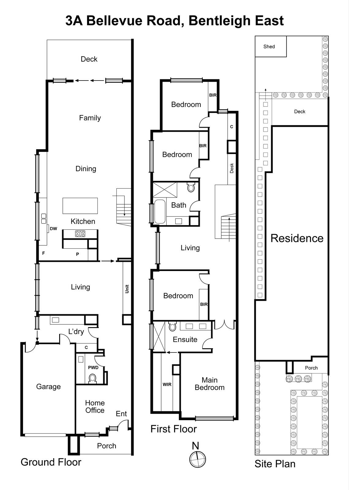 3A Bellevue Road, Bentleigh East VIC 3165 - Floorplan