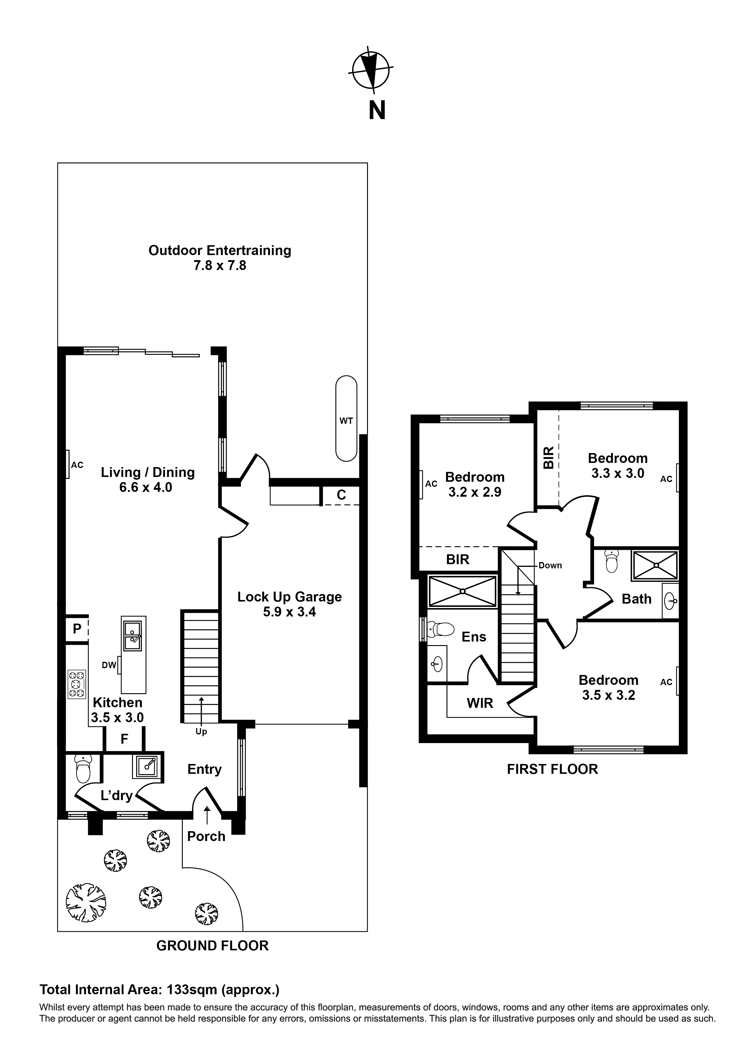 3A Brunel Street, South Kingsville VIC 3015 - Floorplan