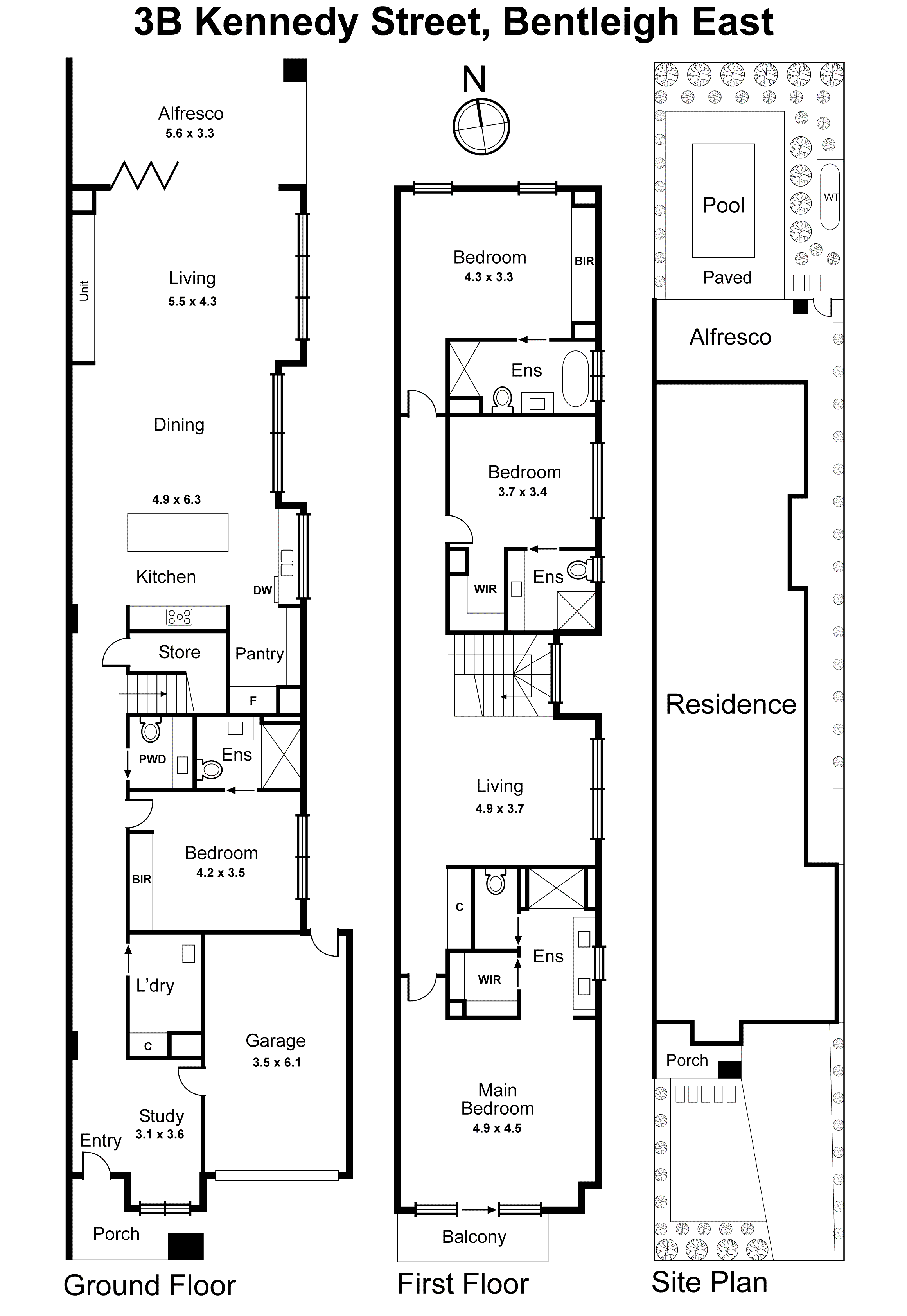 3b Kennedy Street, Bentleigh East VIC 3165 - Floorplan