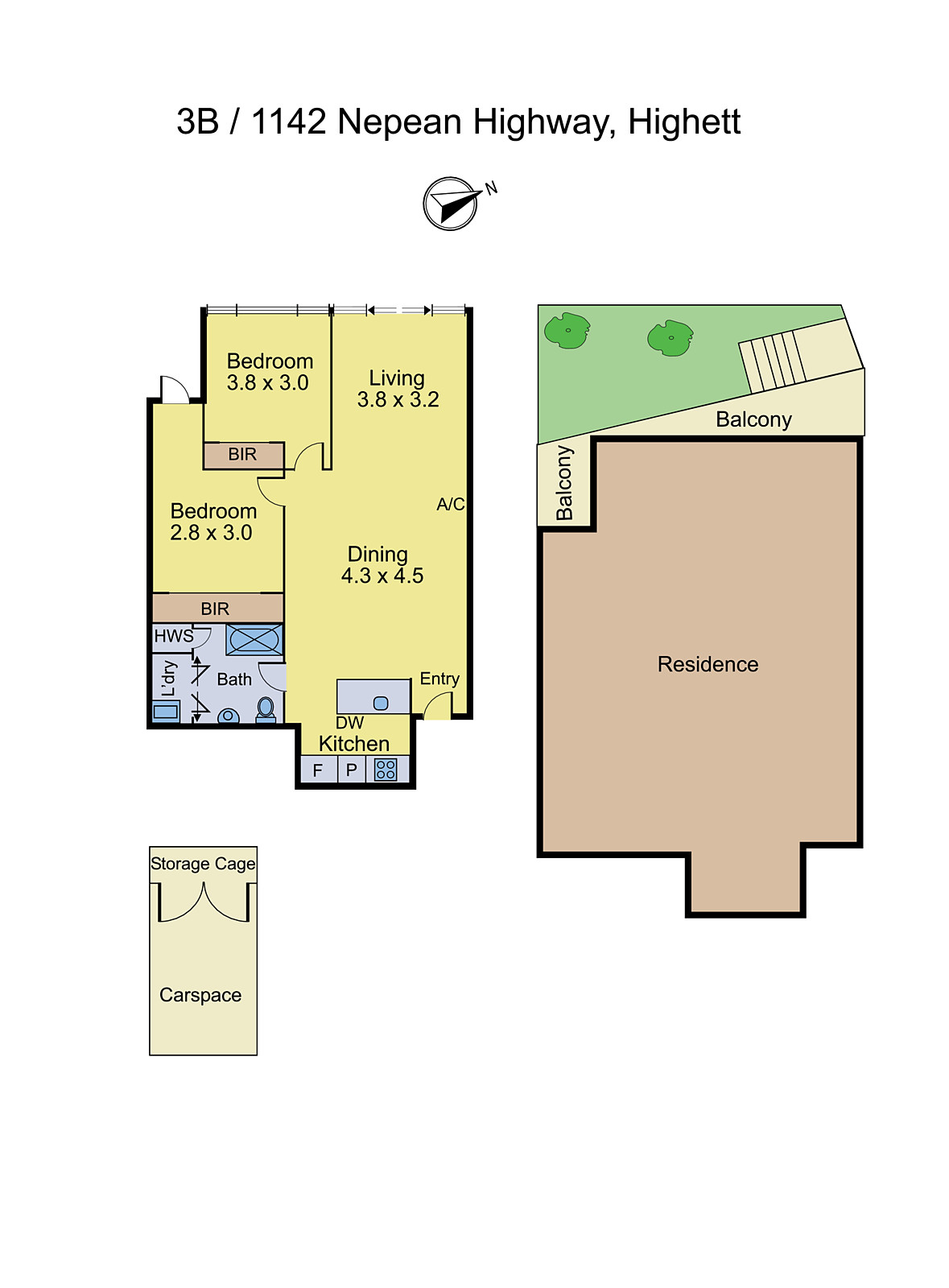 3b/1142 Nepean Highway, Highett VIC 3190 - Floorplan