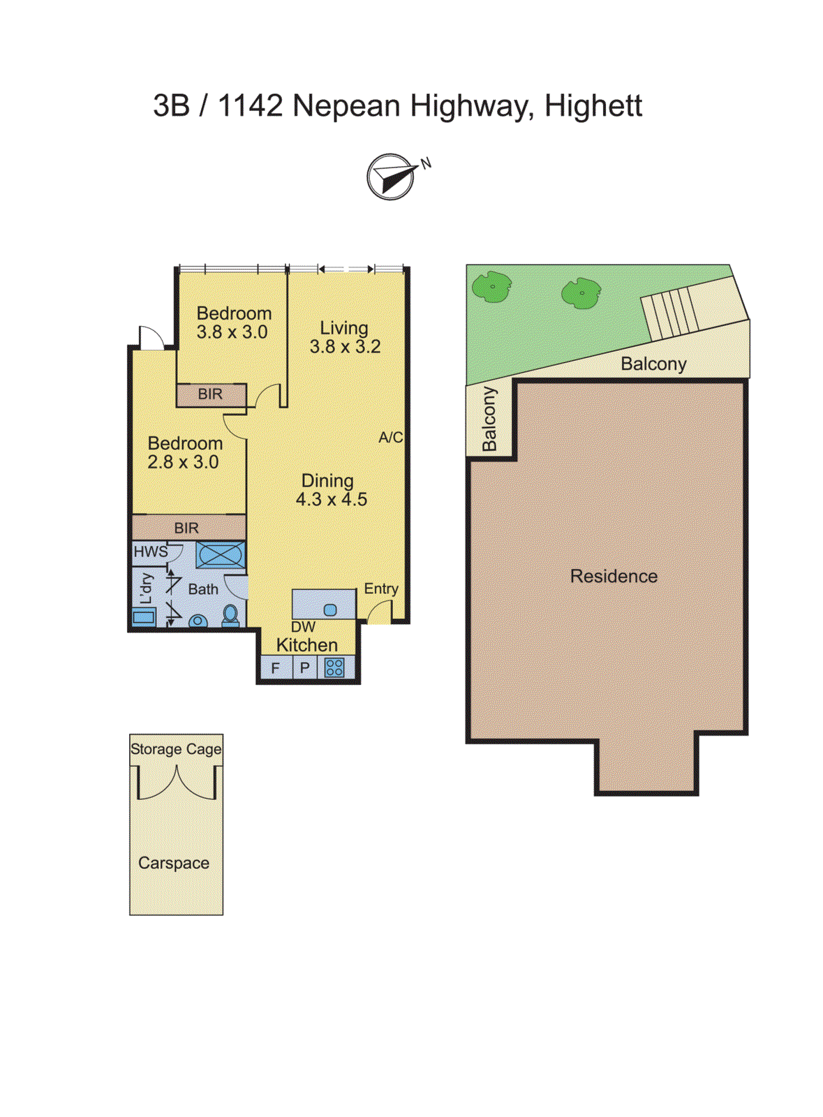 3b/1142 Nepean Highway, Highett VIC 3190 - Floorplan