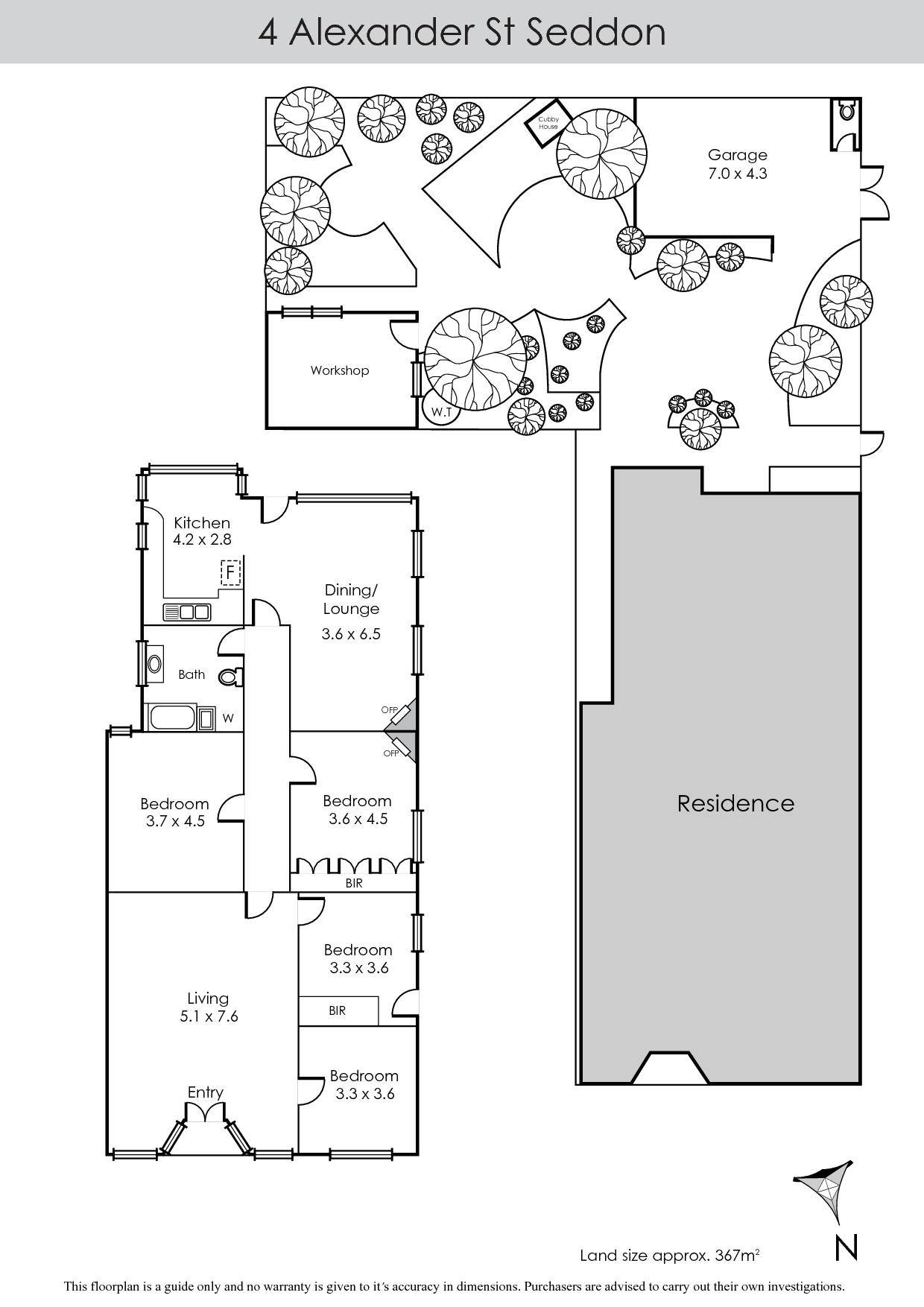 4 Alexander Street, SEDDON VIC 3011 - Floorplan