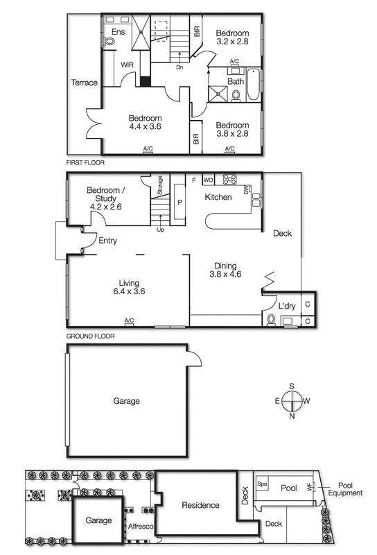 4 Bayside Crescent, Hampton VIC 3188 - Floorplan