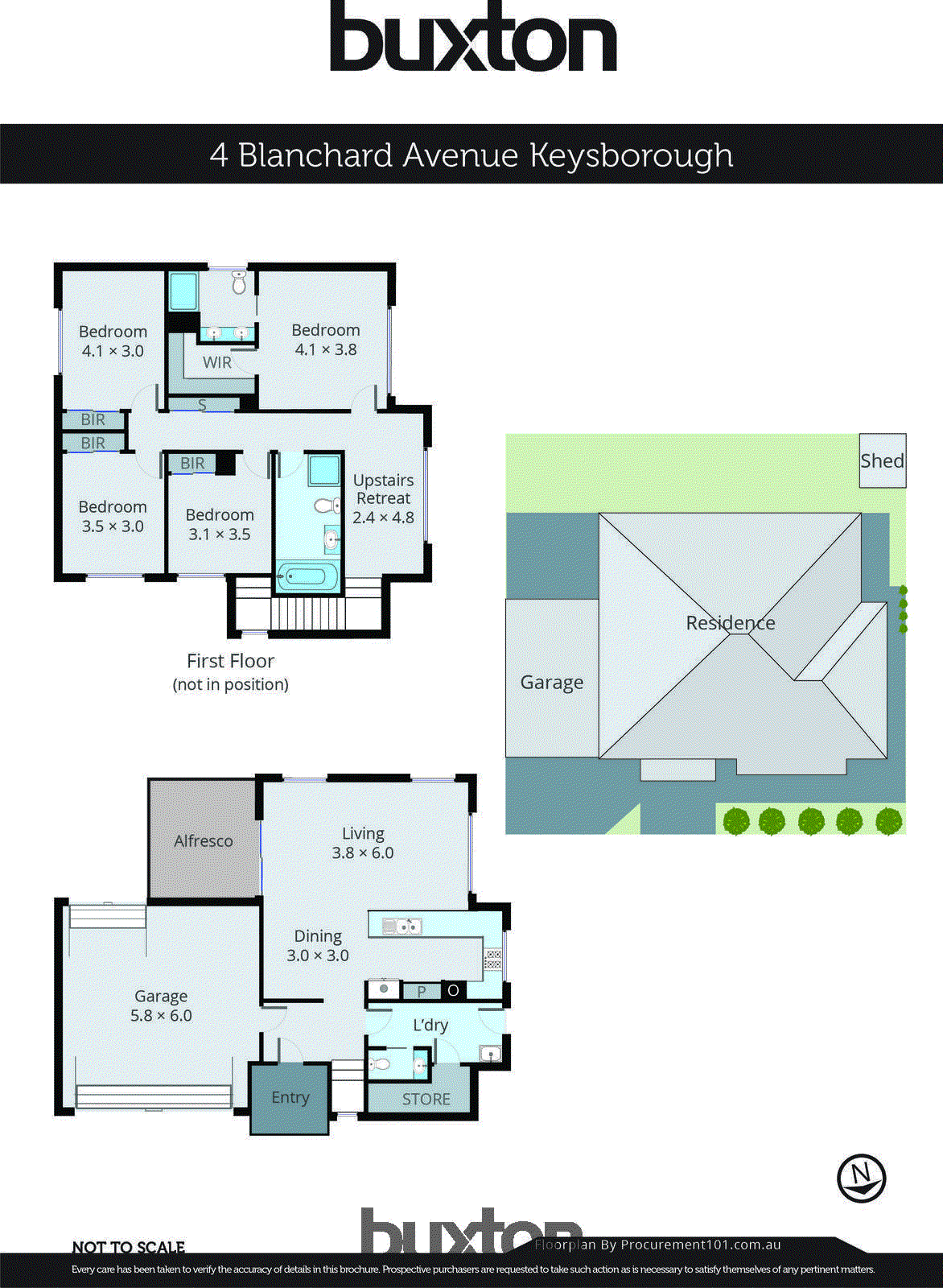 4 Blanchard Avenue, Keysborough VIC 3173 - Floorplan