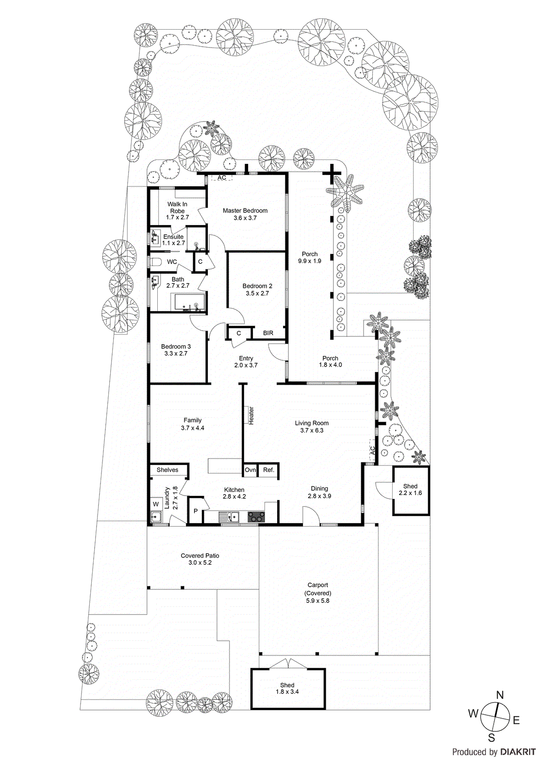4 Bodley Street, Clarinda VIC 3169 - Floorplan