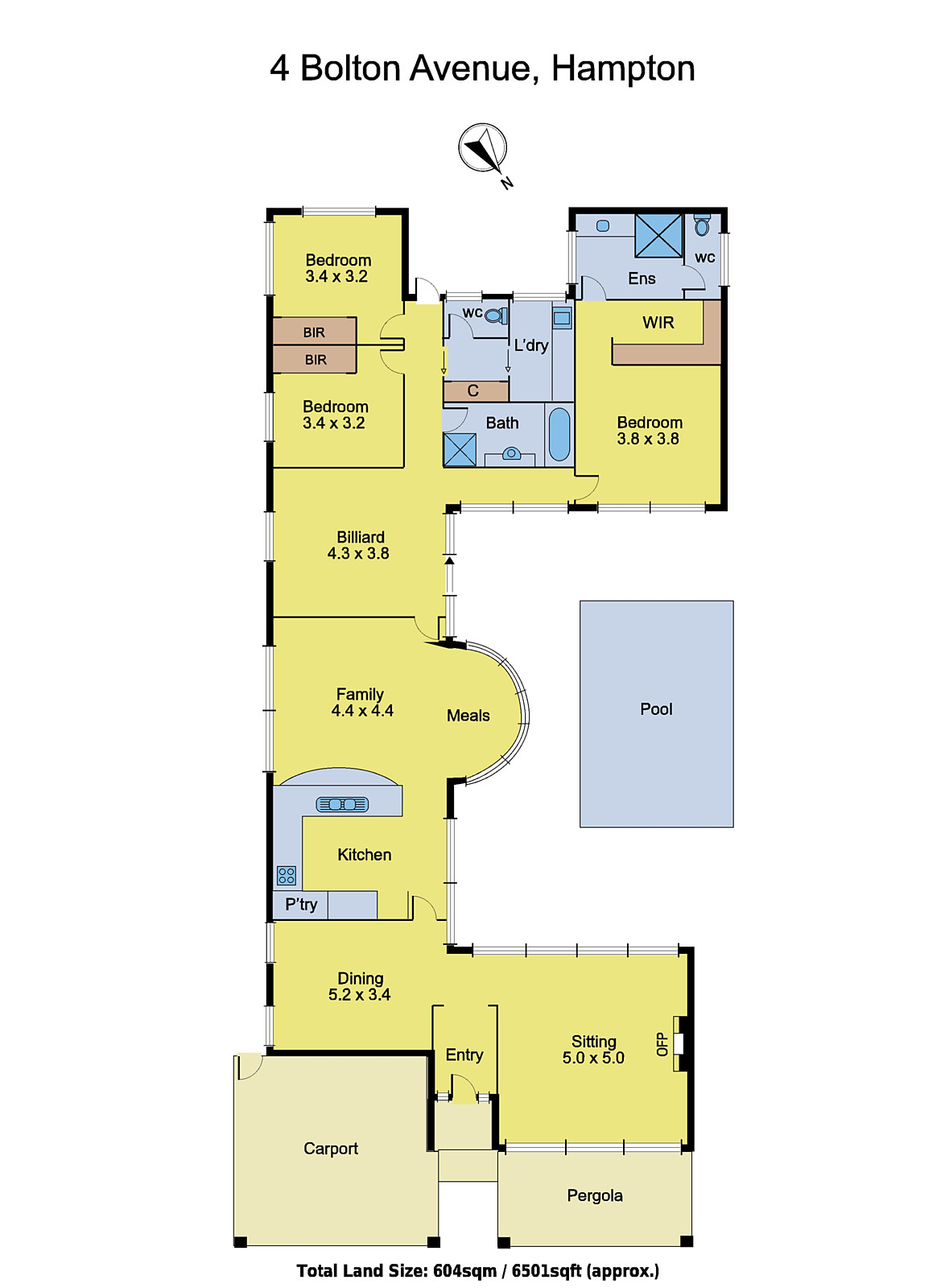 4 Bolton Avenue, Hampton VIC 3188 - Floorplan