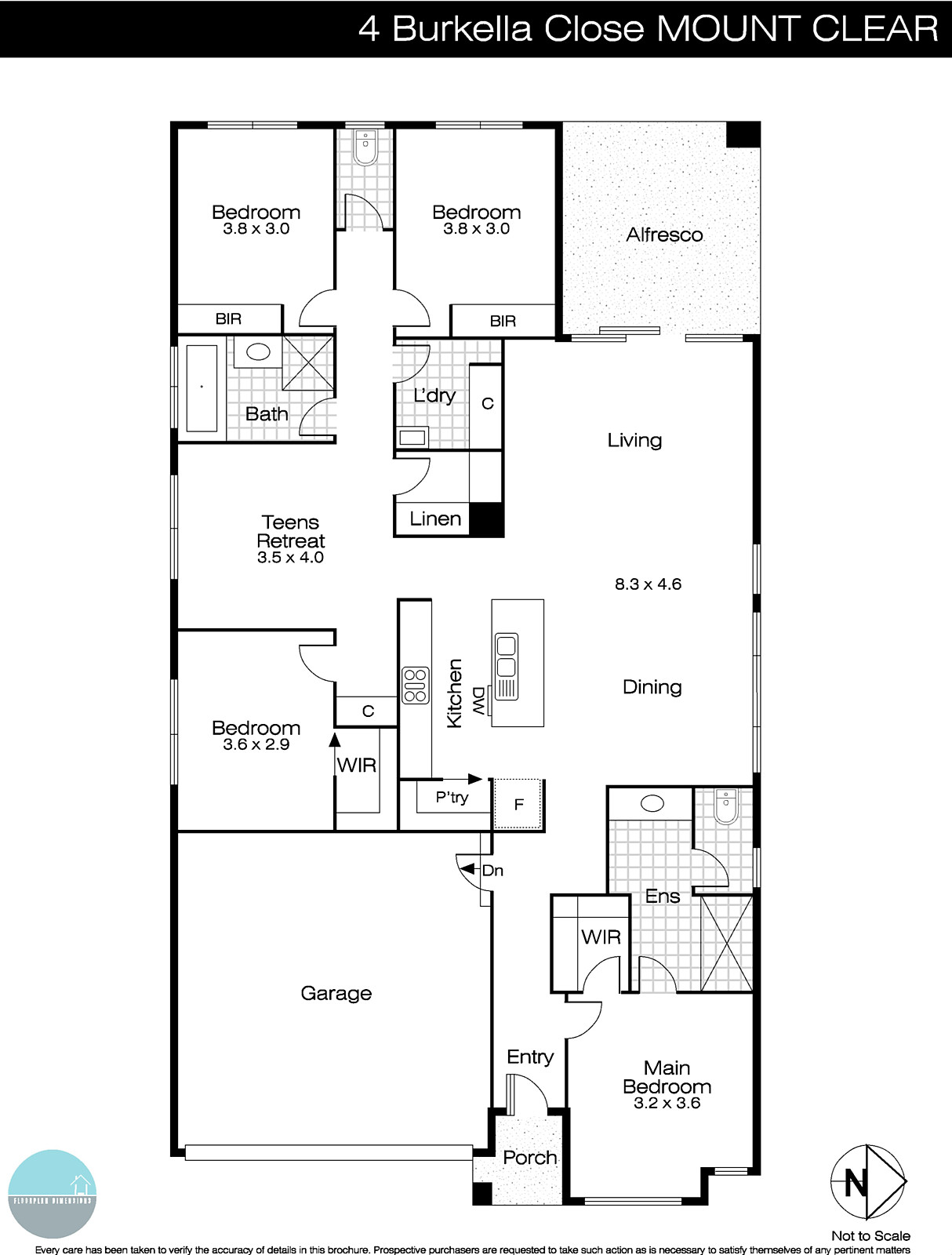 4 Burkella Close, Mount Clear VIC 3350 - Floorplan