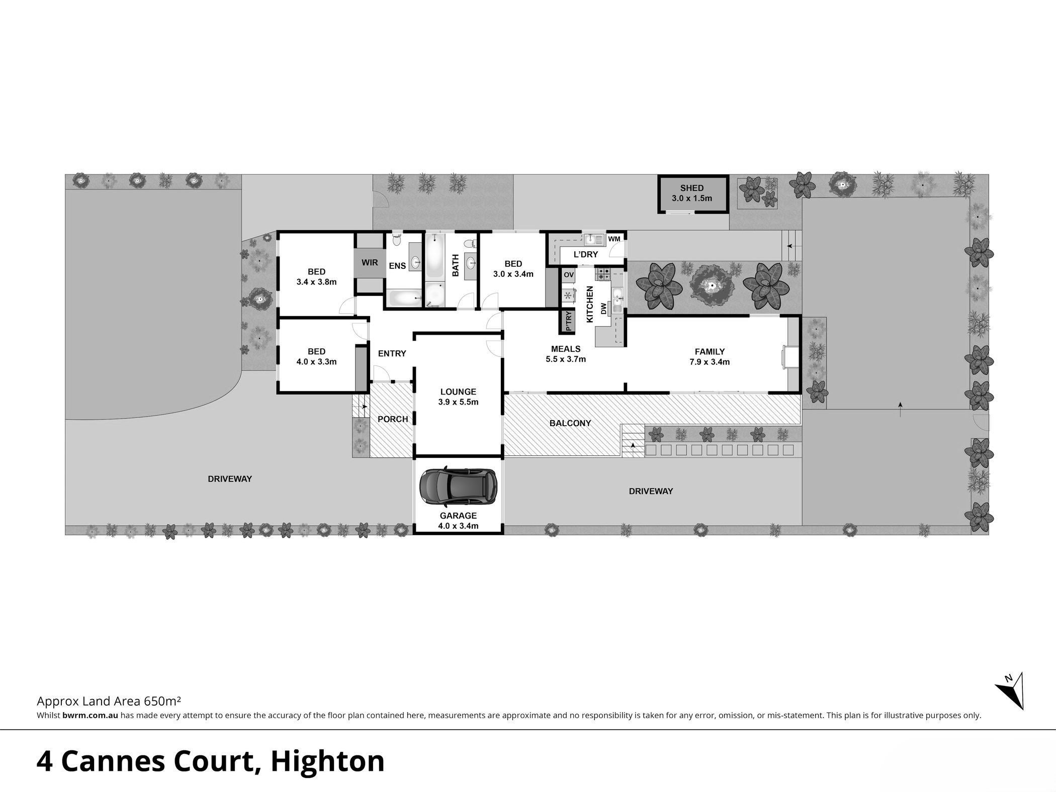 4 Cannes Court, Highton VIC 3216 - Floorplan