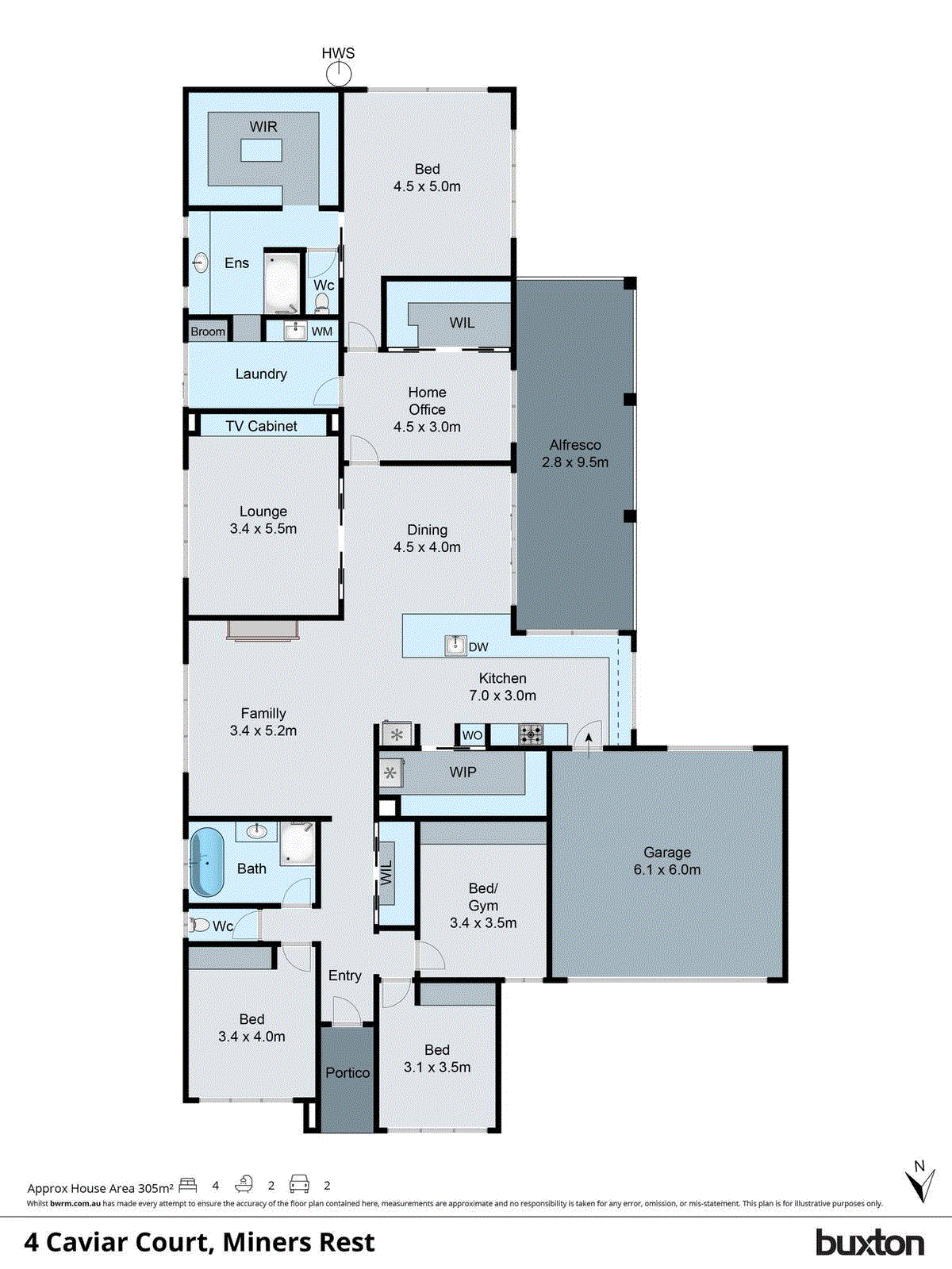 4 Caviar Court, Miners Rest VIC 3352 - Floorplan