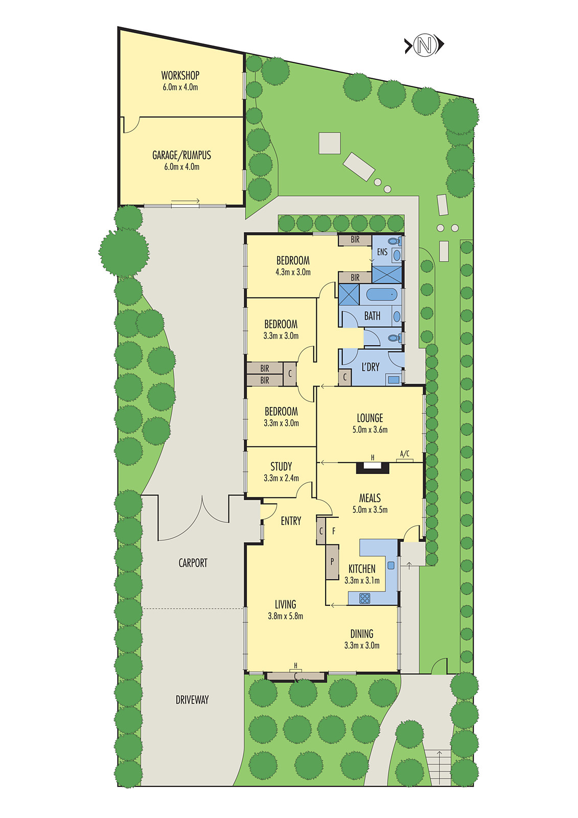4 Dampier Court, Grovedale VIC 3216 - Floorplan