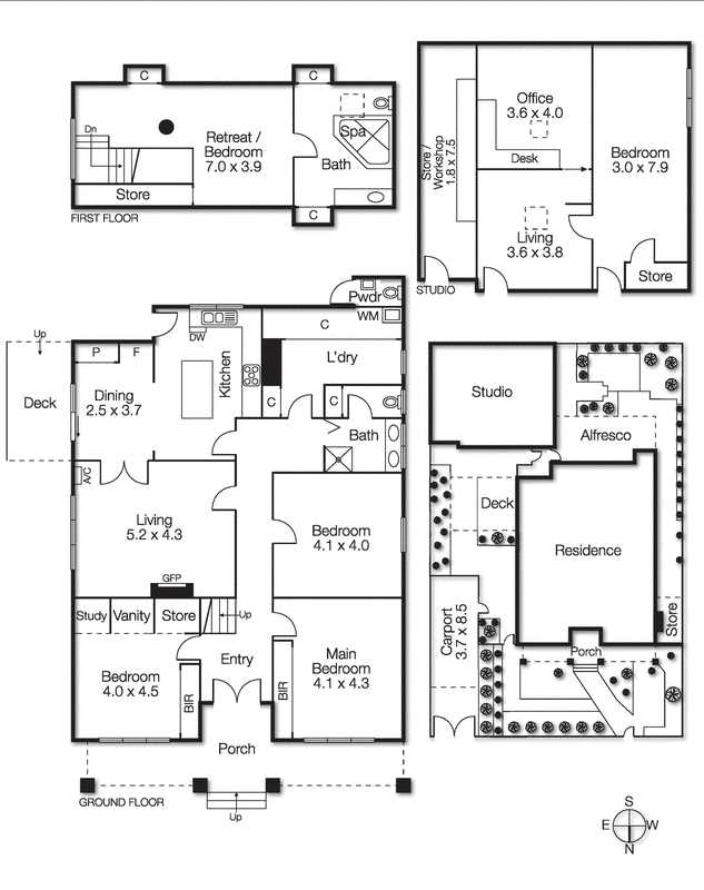 4 David Street, Hampton VIC 3188 - Floorplan
