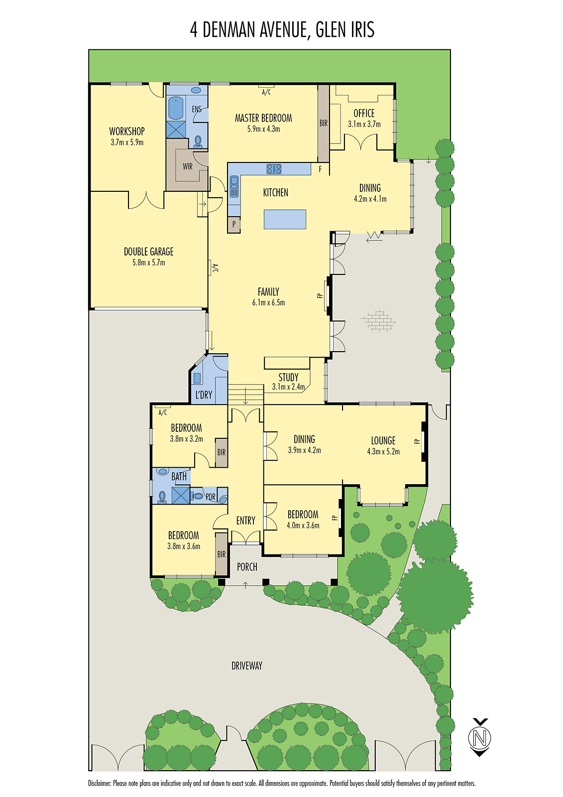 4 Denman Avenue, Glen Iris VIC 3146 - Floorplan