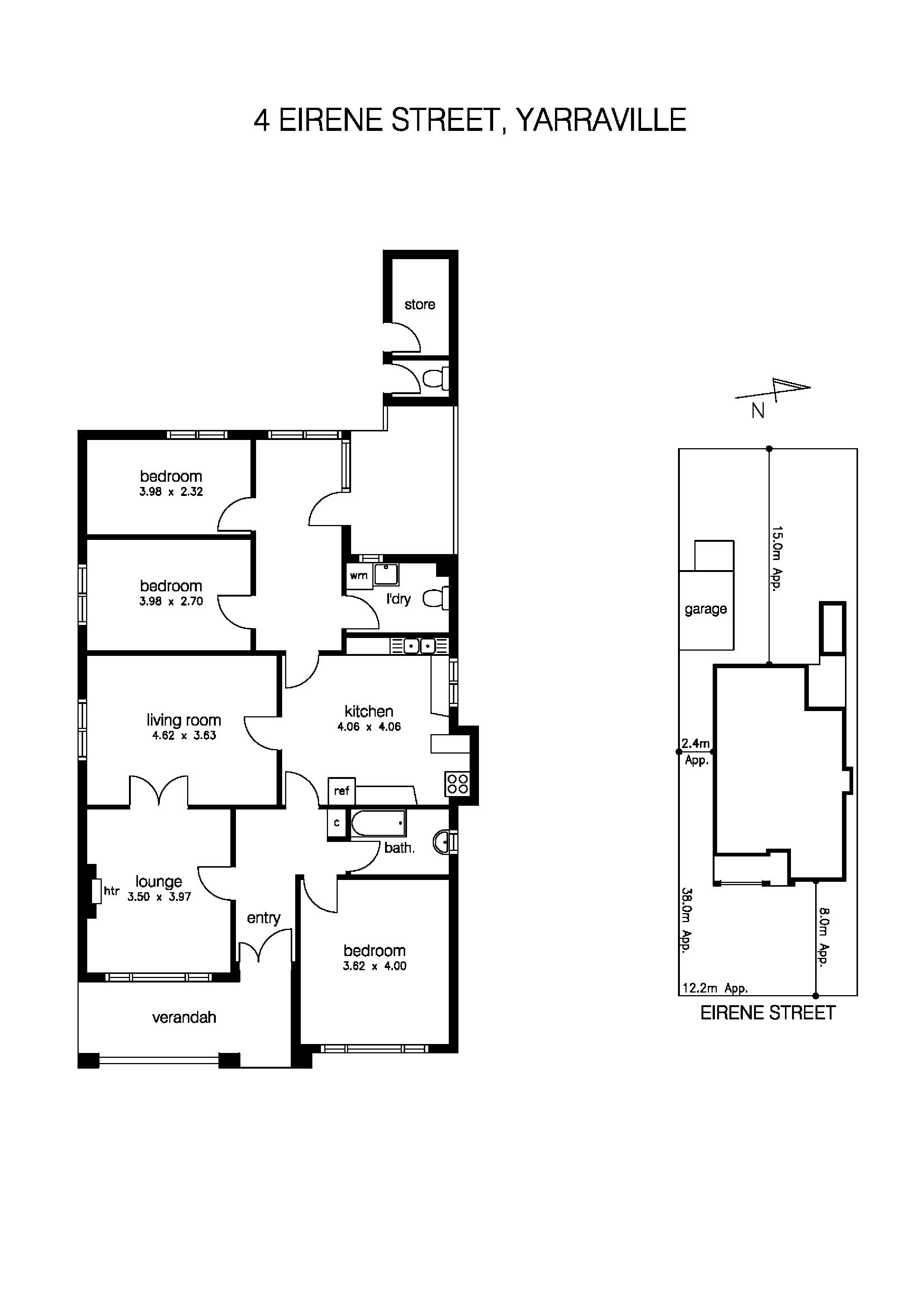 4 Eirene Street, YARRAVILLE VIC 3013 - Floorplan