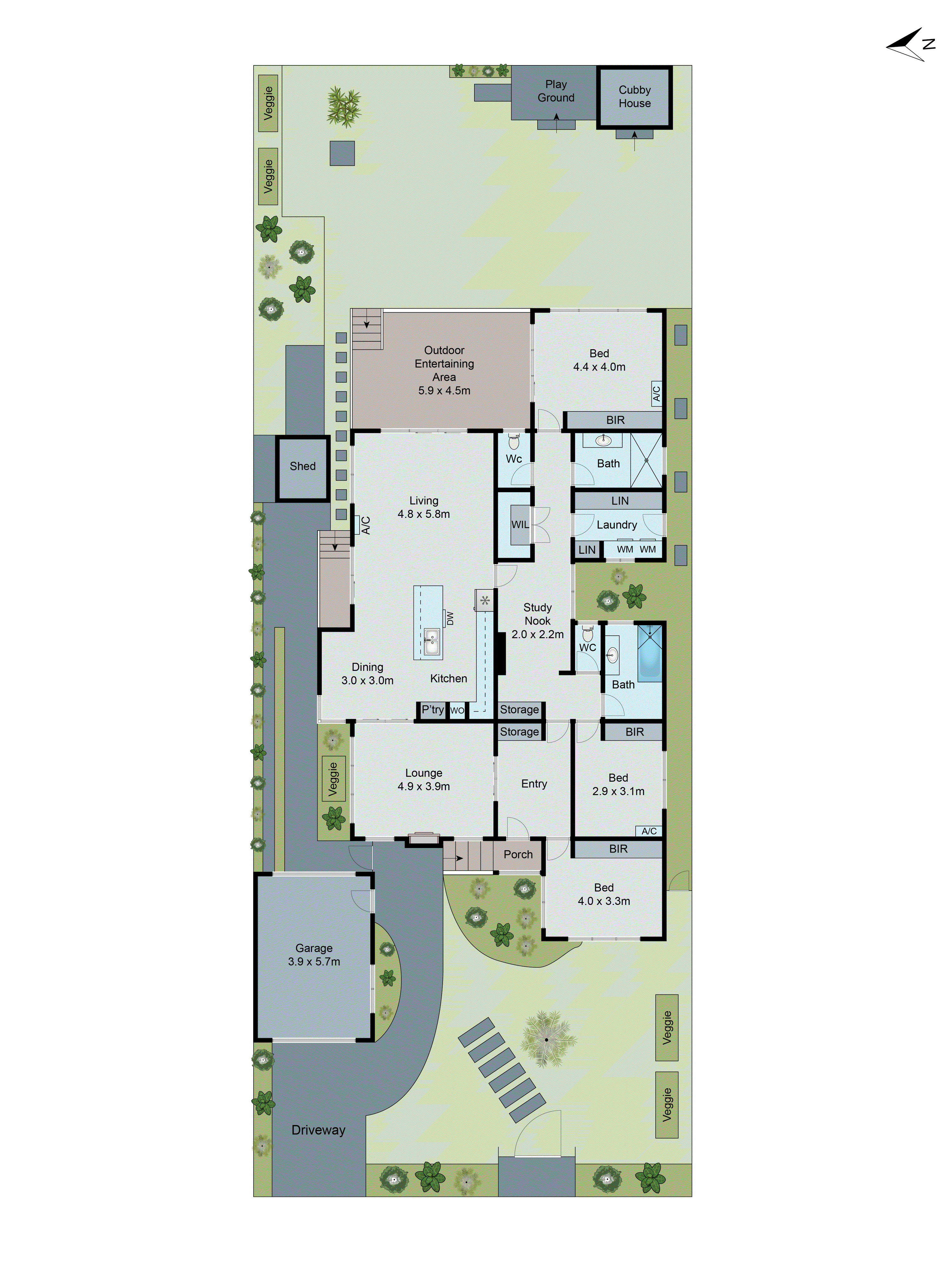 4 Fairbrae Avenue, Belmont VIC 3216 - Floorplan