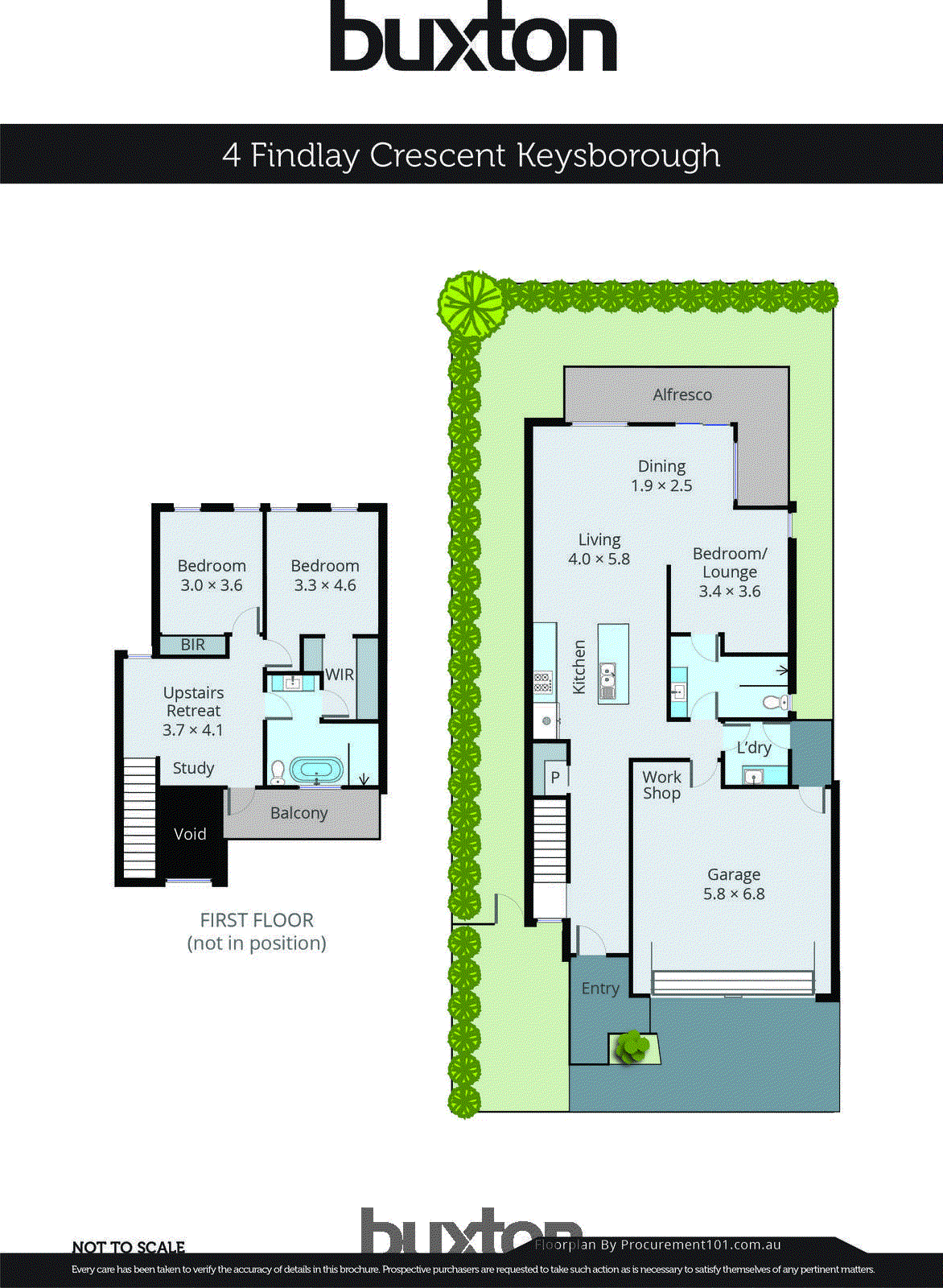 4 Findlay Crescent, Keysborough VIC 3173 - Floorplan