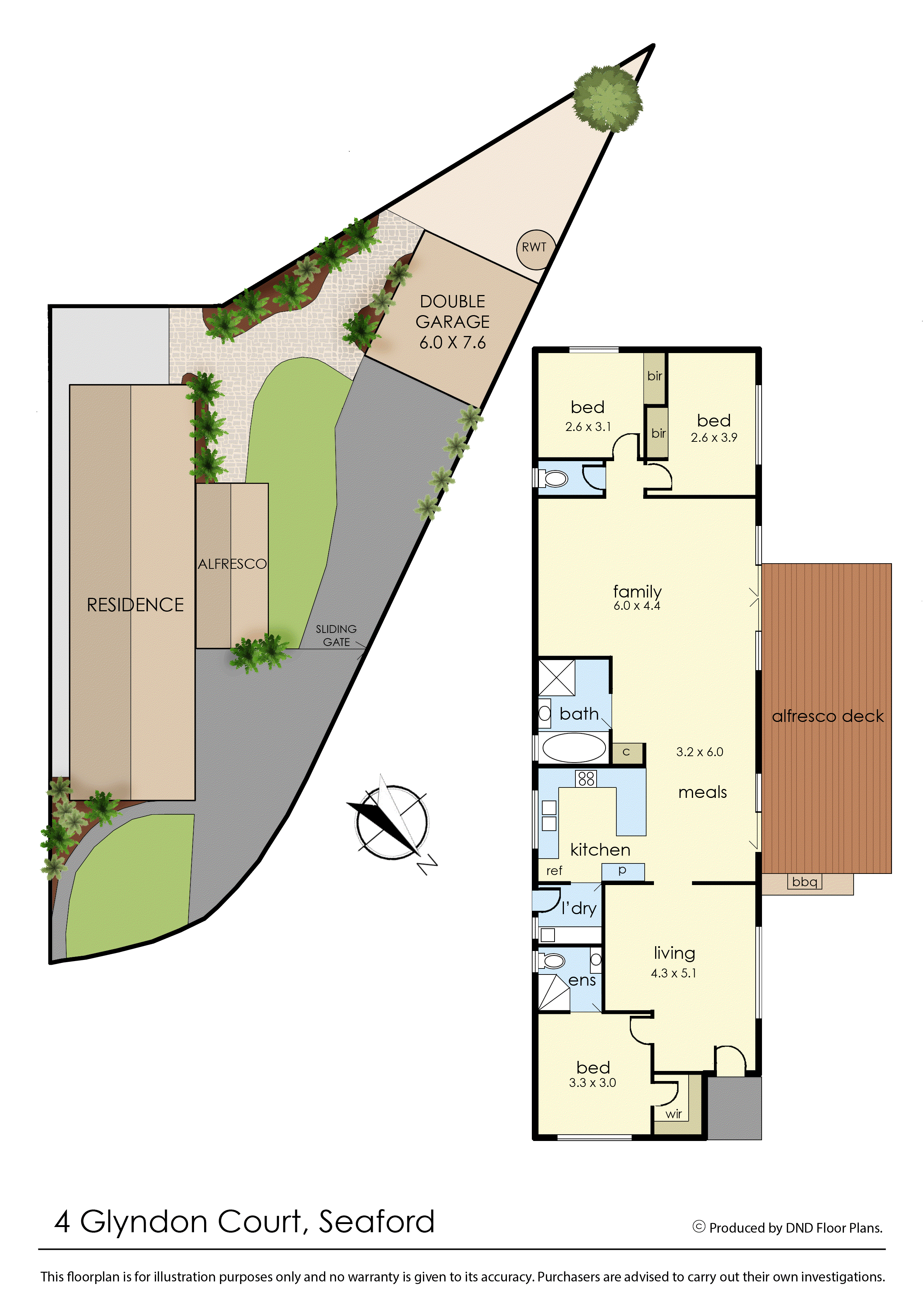 4 Glyndon Court, Seaford VIC 3198 - Floorplan