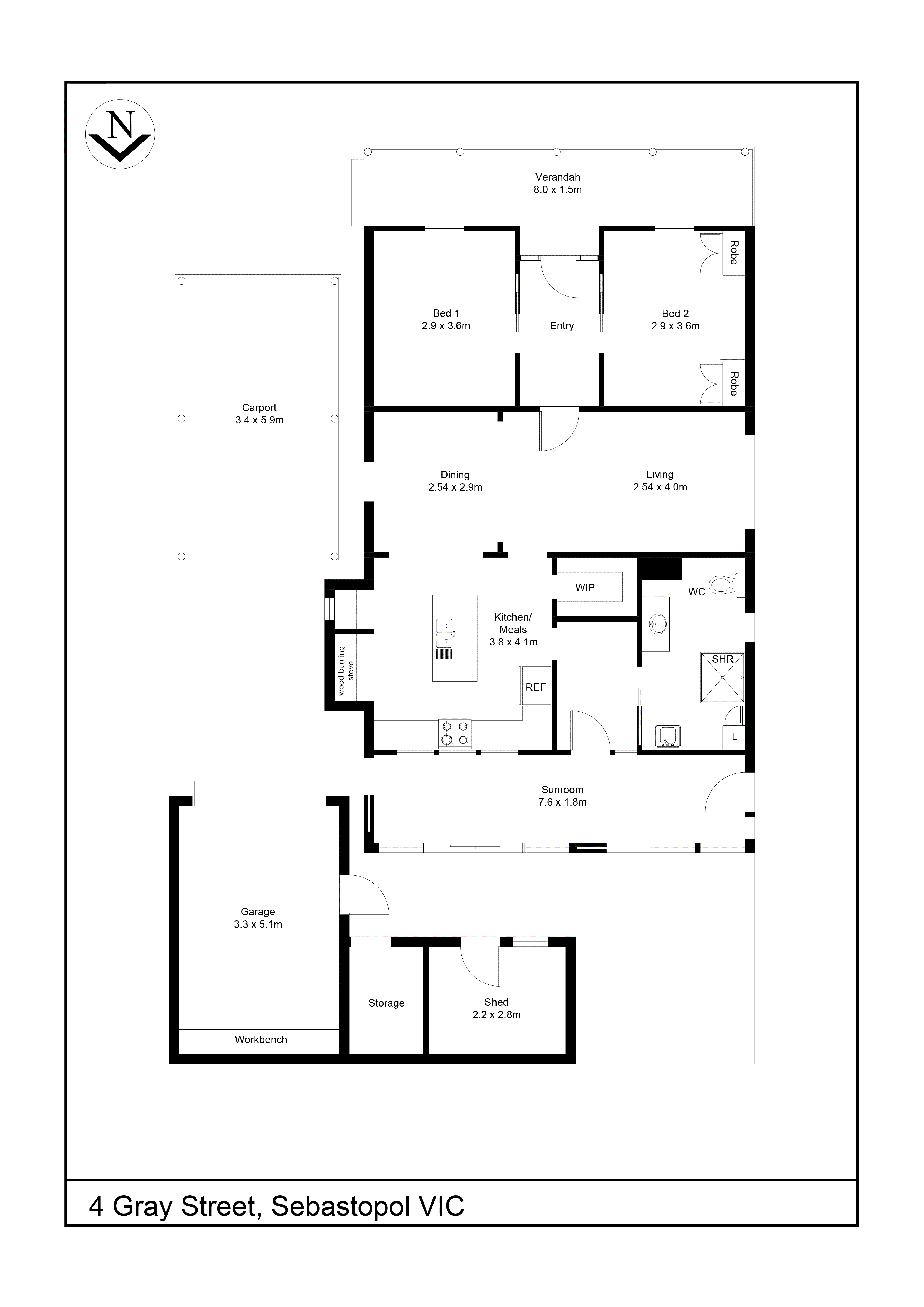 4 Gray Street, Sebastopol VIC 3356 - Floorplan