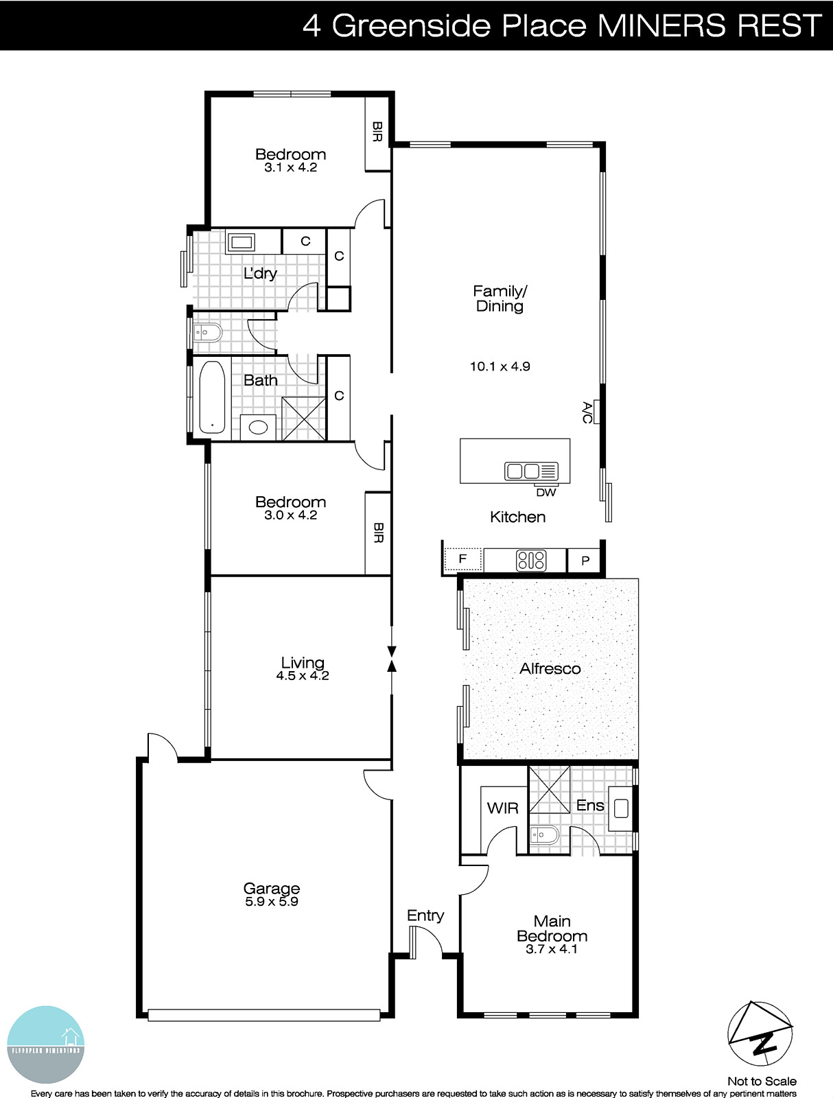 4 Greenside Place, Miners Rest VIC 3352 - Floorplan