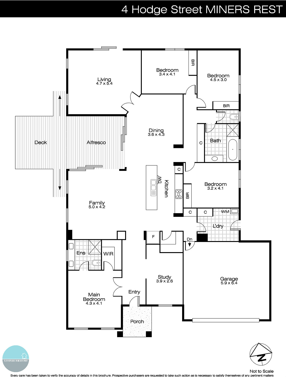4 Hodge Street, Miners Rest VIC 3352 - Floorplan