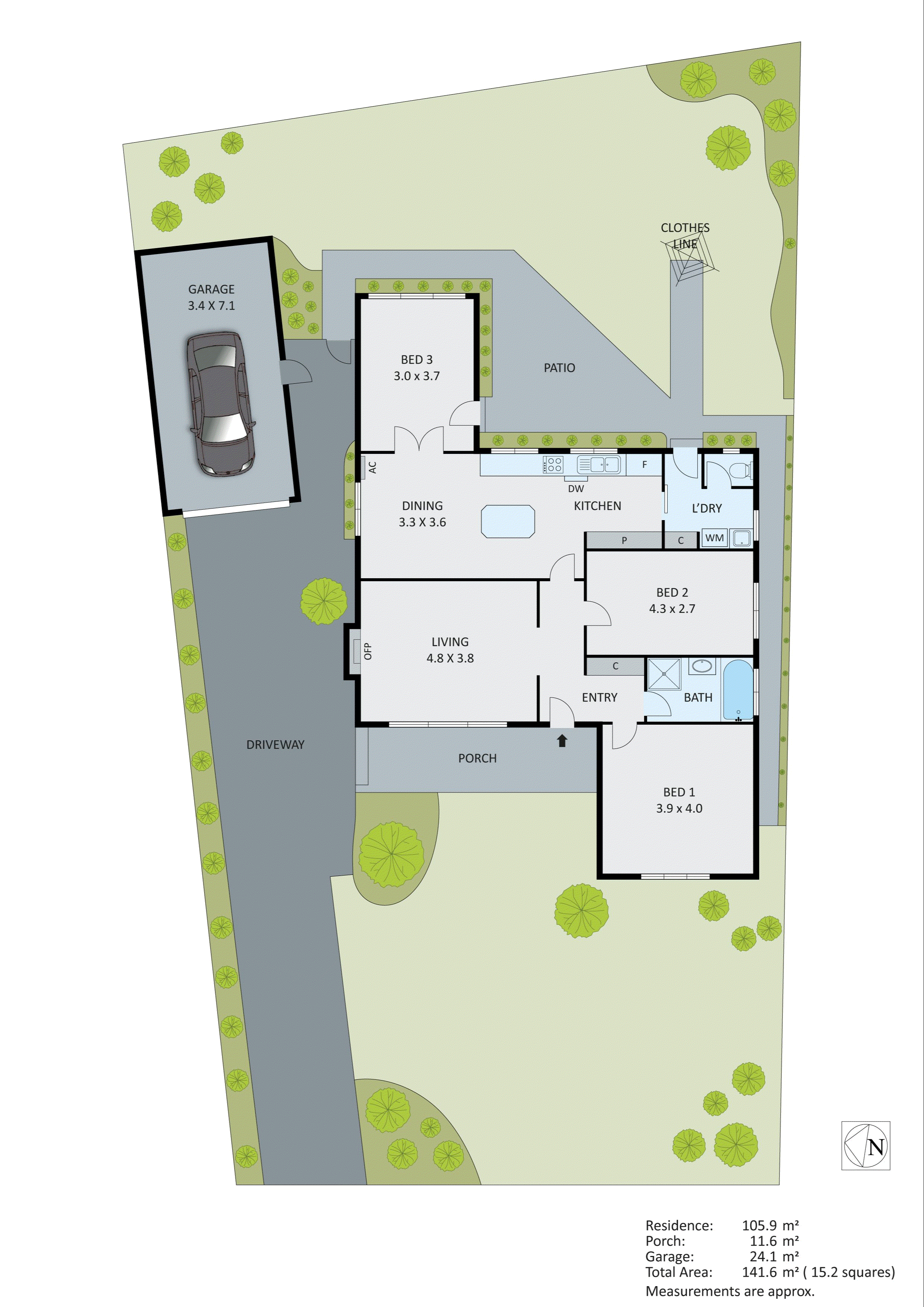 4 Jacaranda Avenue, Cheltenham VIC 3192 - Floorplan