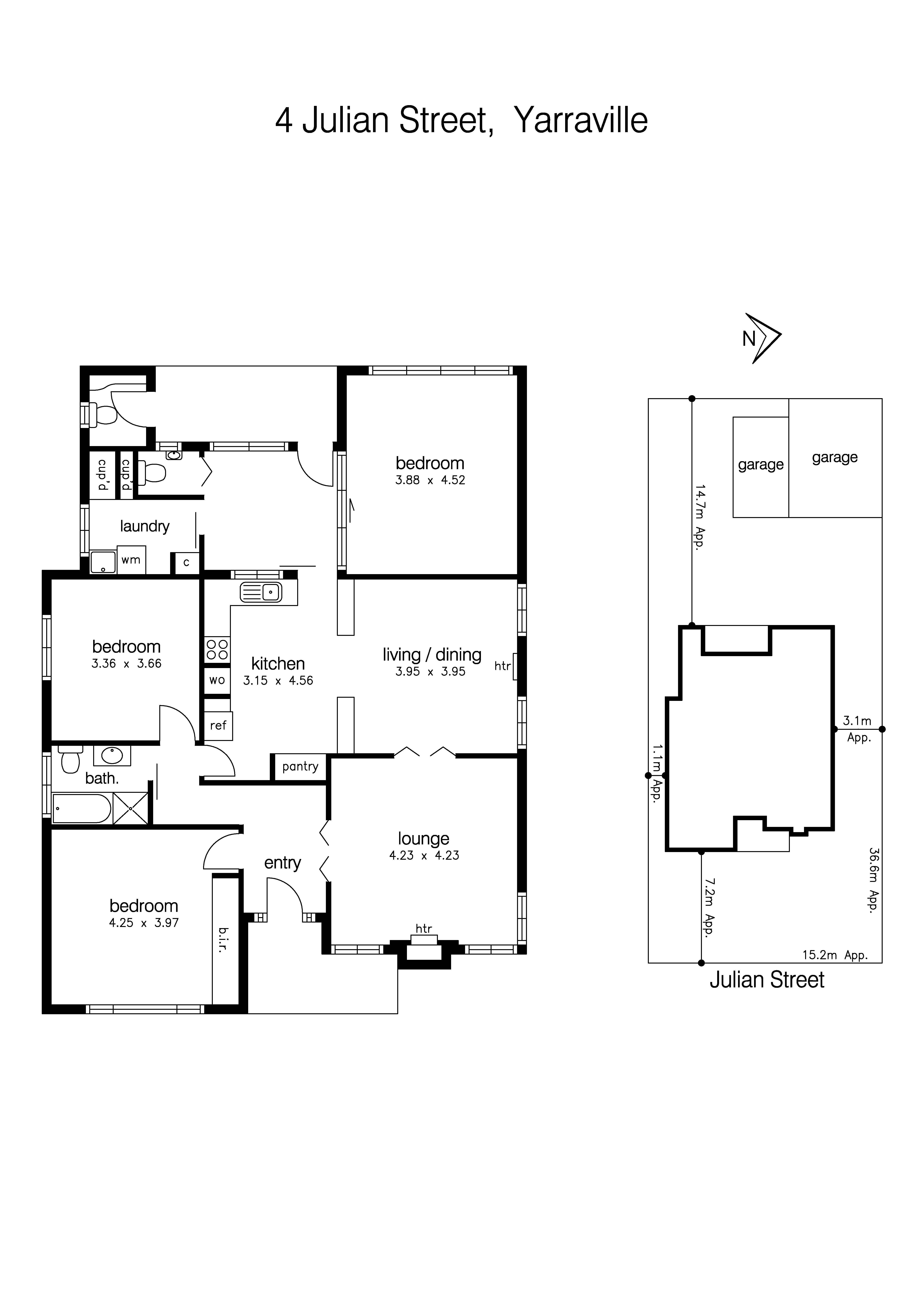 4 Julian Street, YARRAVILLE VIC 3013 - Floorplan