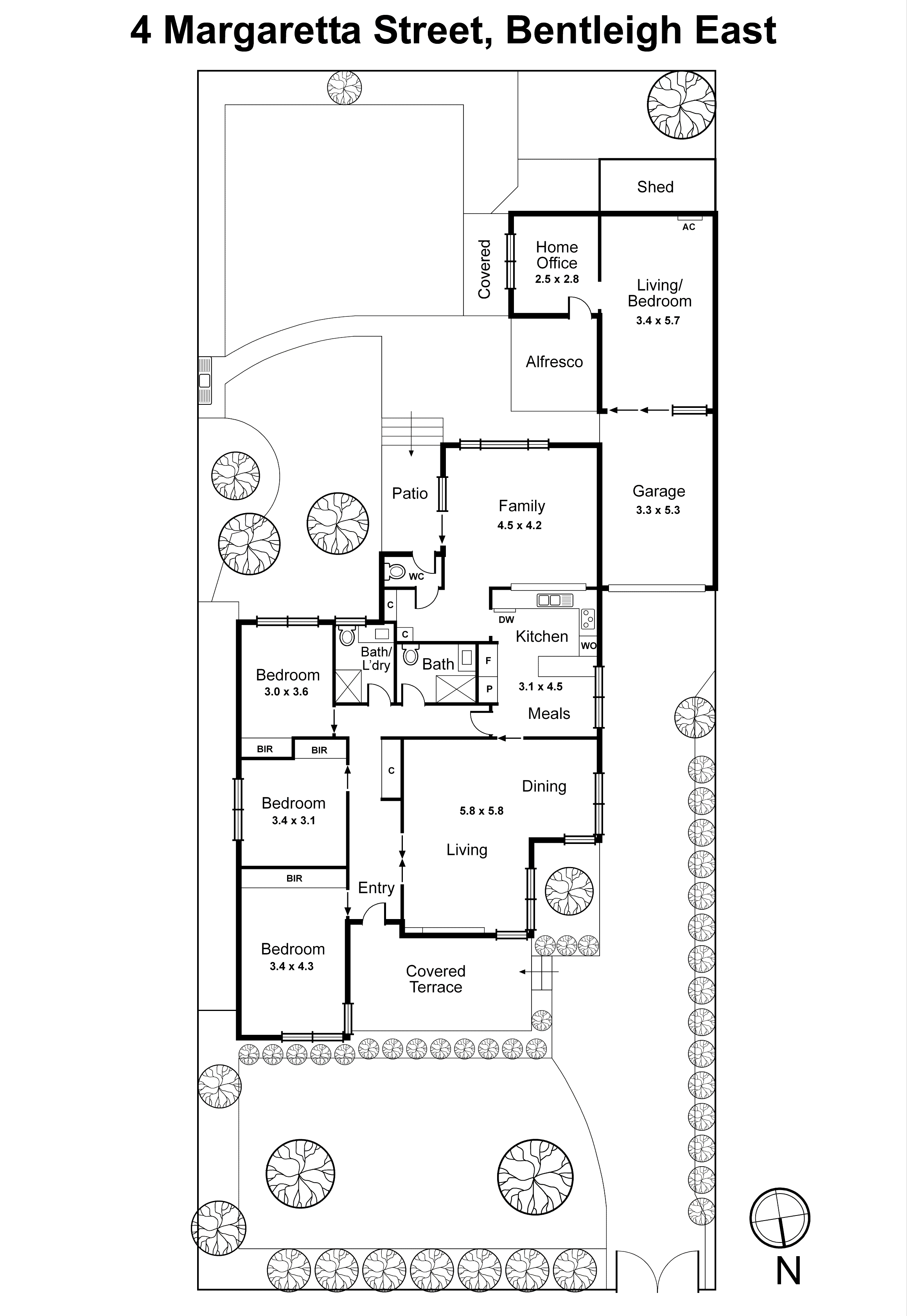 4 Margaretta Street, Bentleigh East VIC 3165 - Floorplan