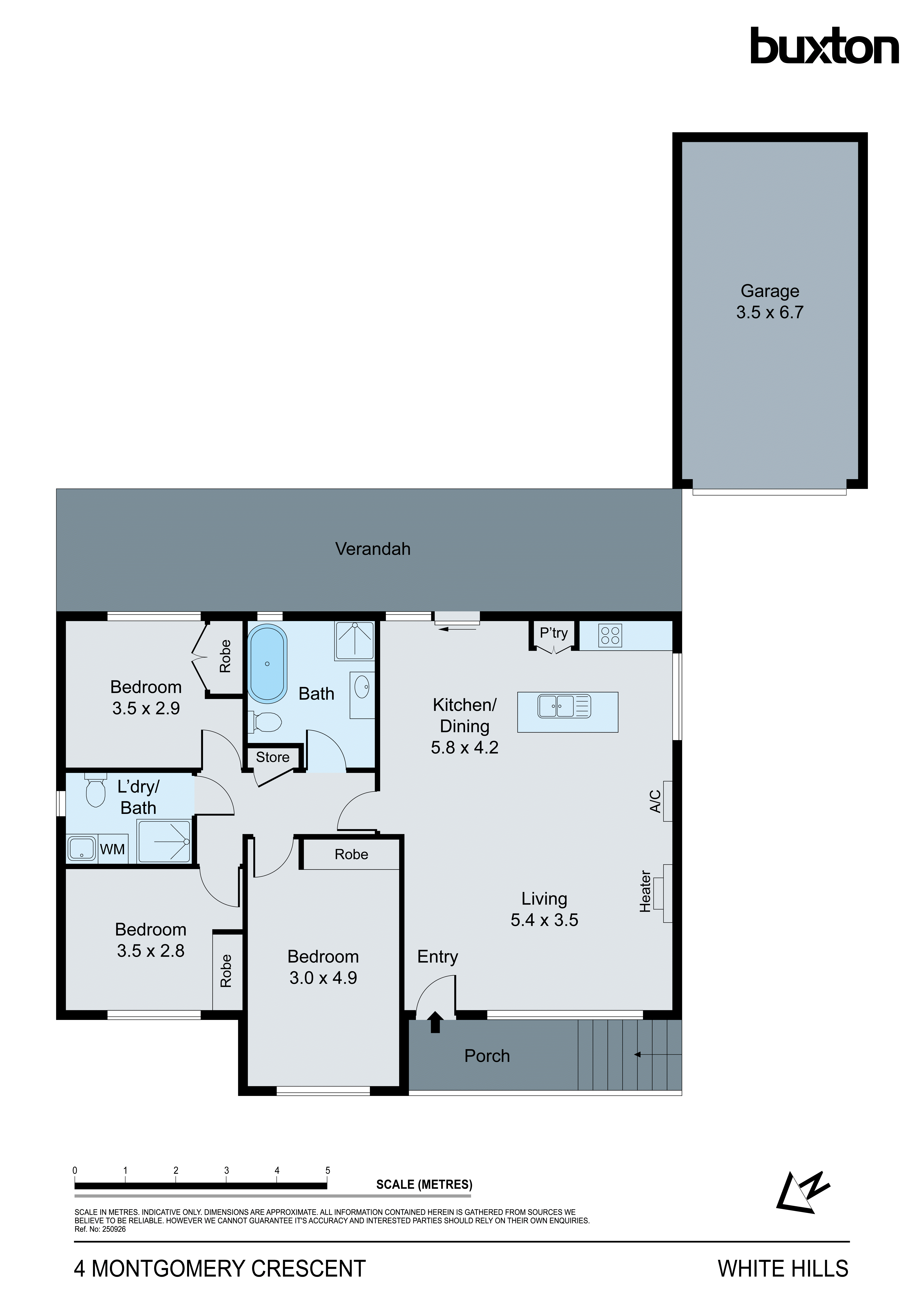 4 Montgomery Crescent, White Hills VIC 3550 - Floorplan