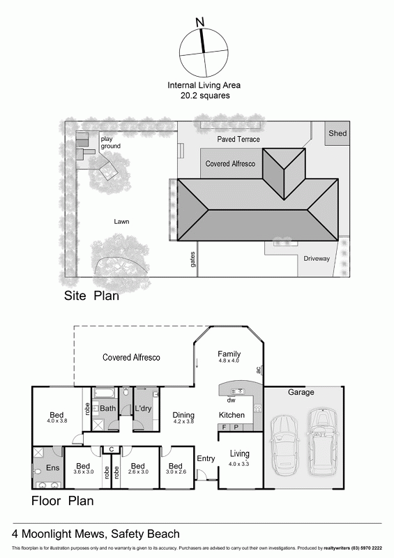 4 Moonlight Mews, SAFETY BEACH VIC 3936 - Floorplan
