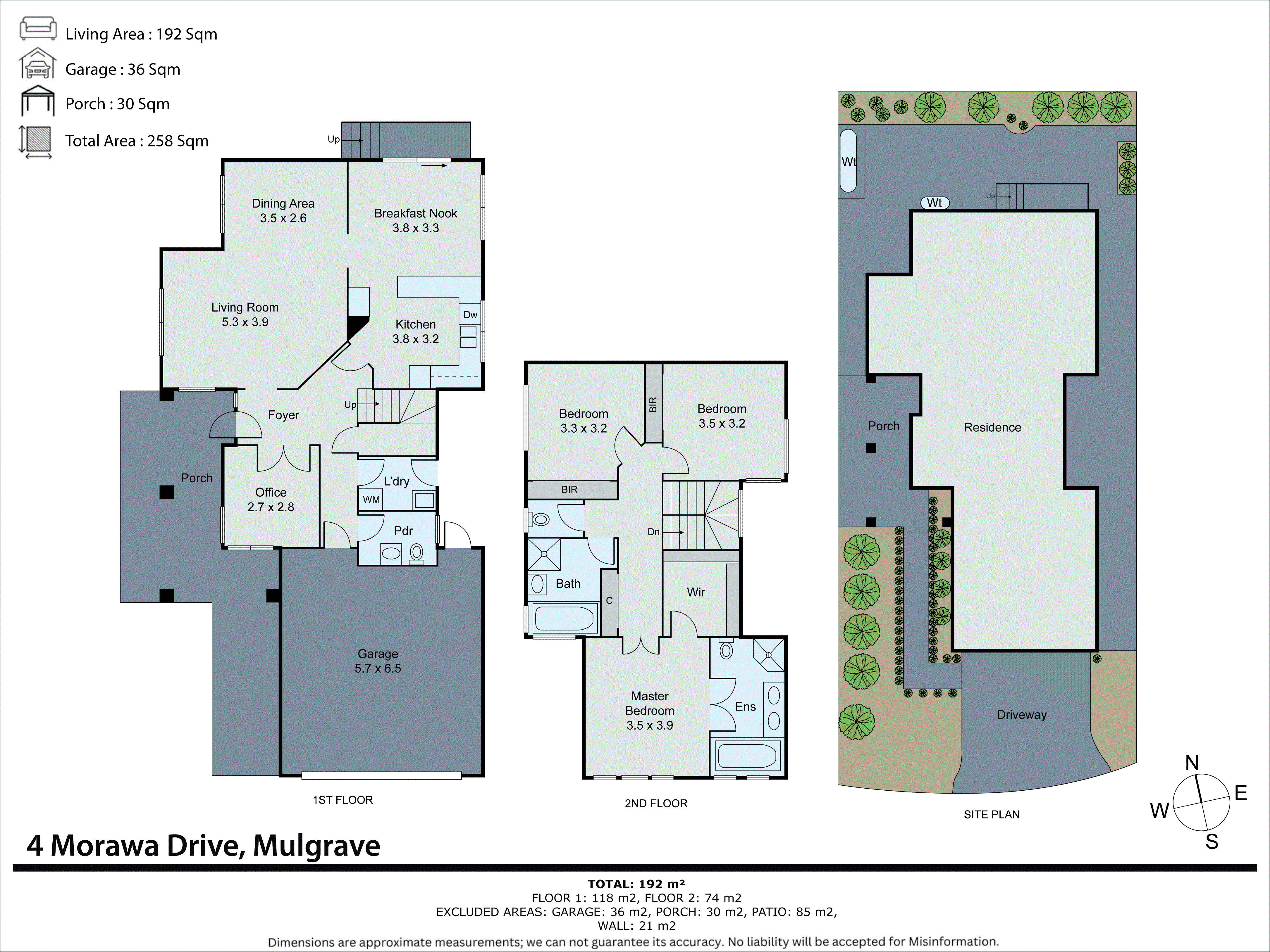 4 Morawa Drive, Mulgrave VIC 3170 - Floorplan