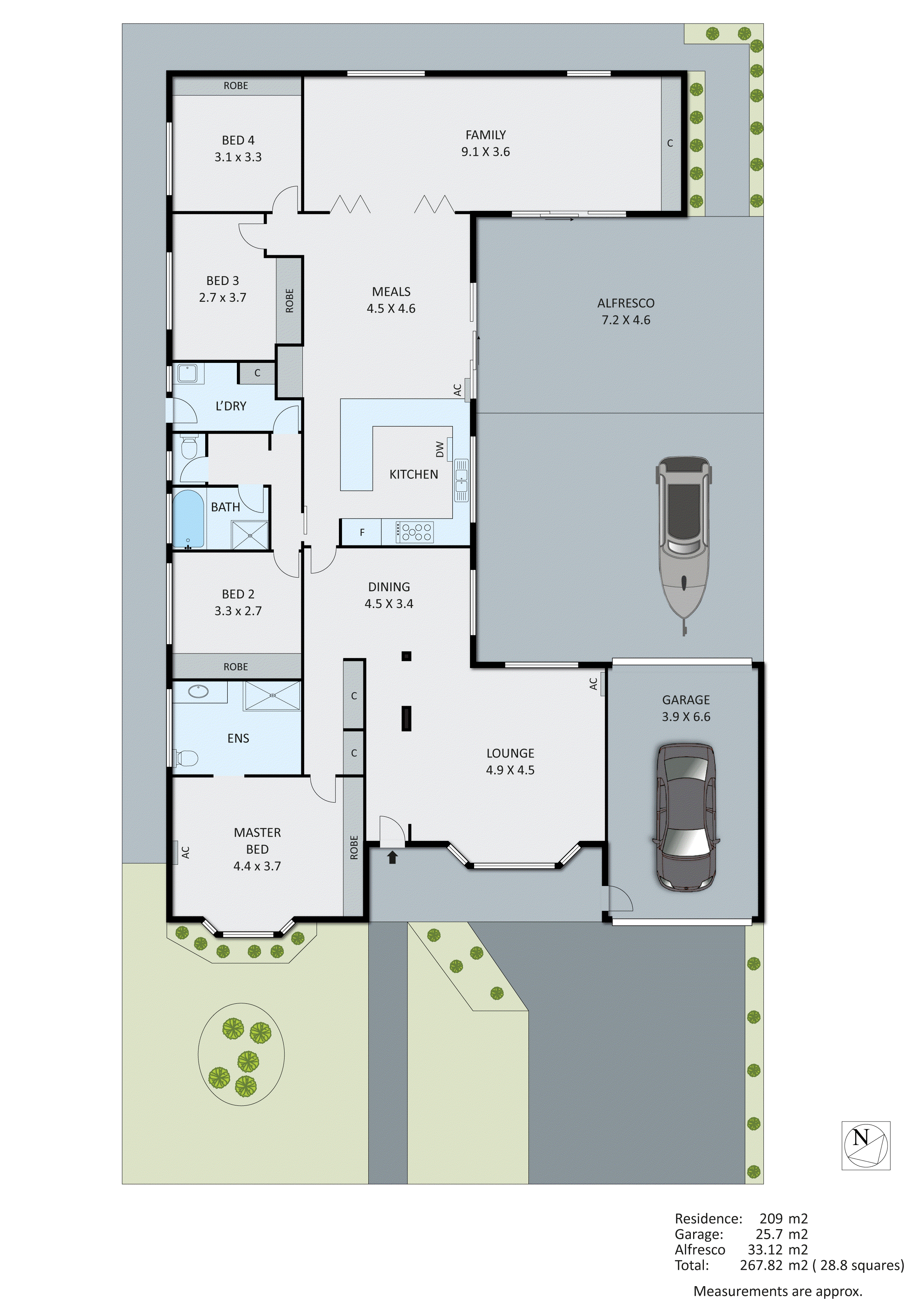 4 Nickson Close, Dingley Village VIC 3172 - Floorplan