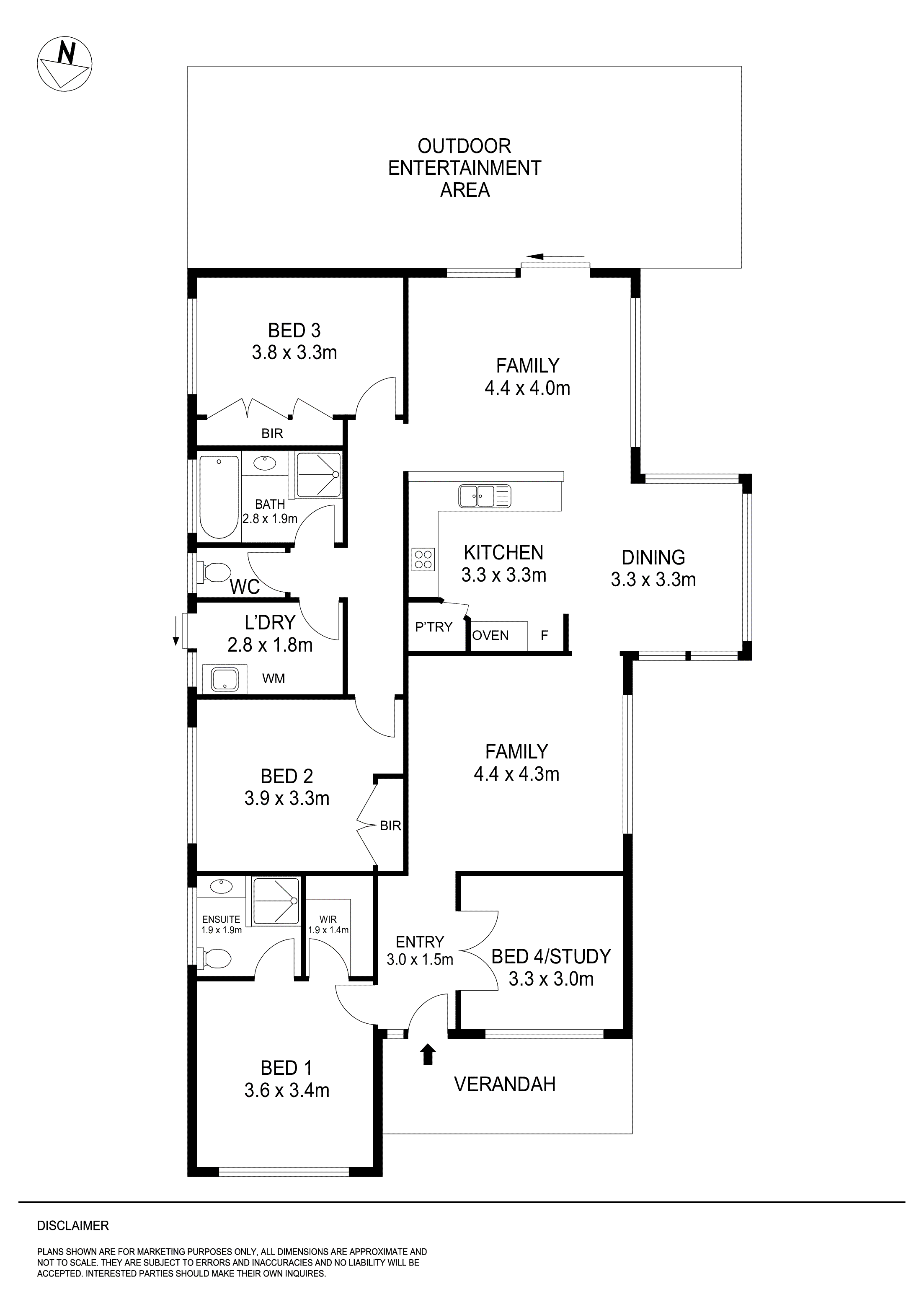 4 Rosewood Court, Mount Helen VIC 3350 - Floorplan