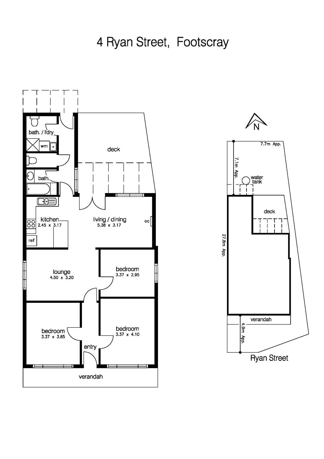 4 Ryan Street, FOOTSCRAY VIC 3011 - Floorplan