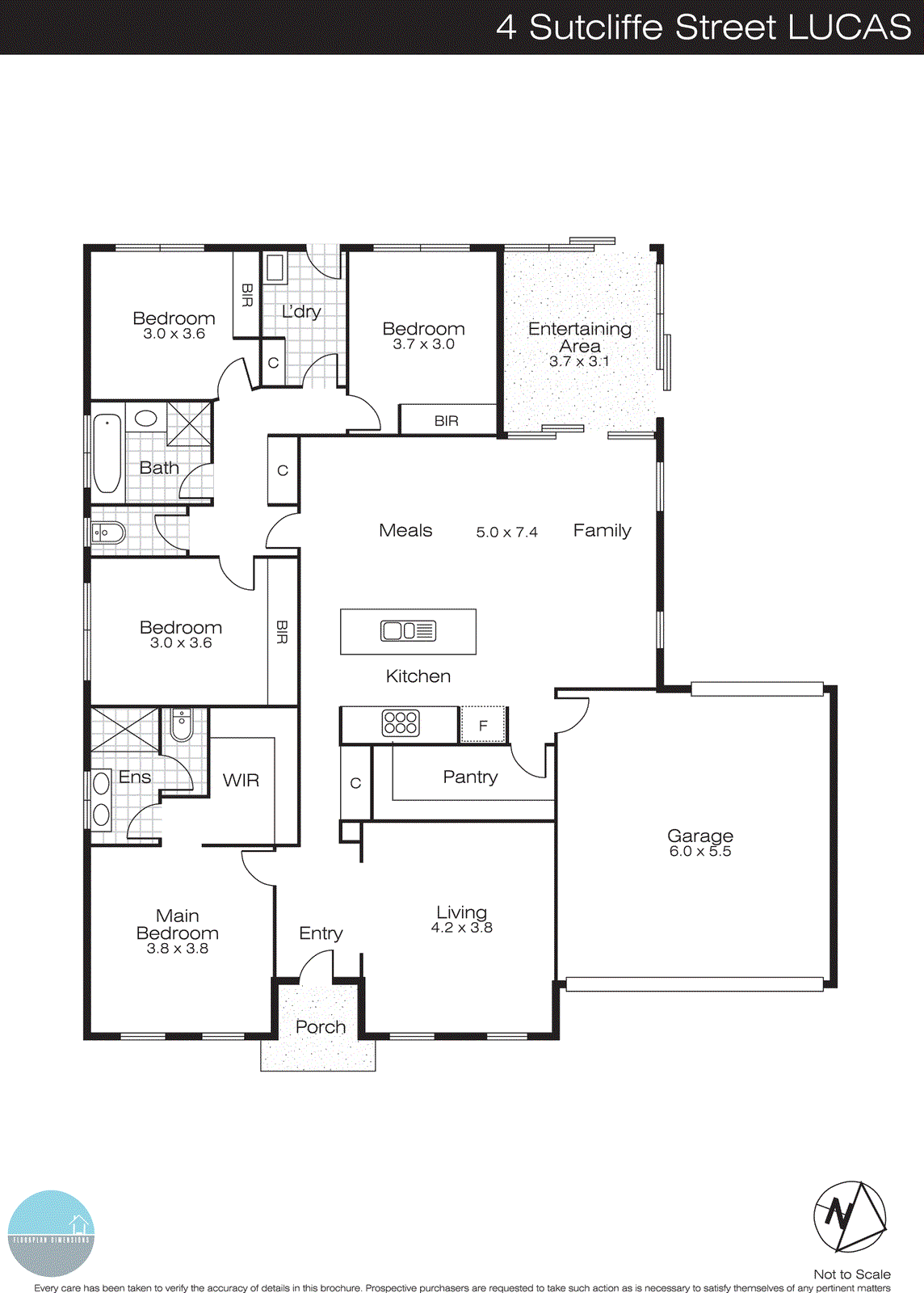 4 Sutcliffe Street, Lucas VIC 3350 - Floorplan