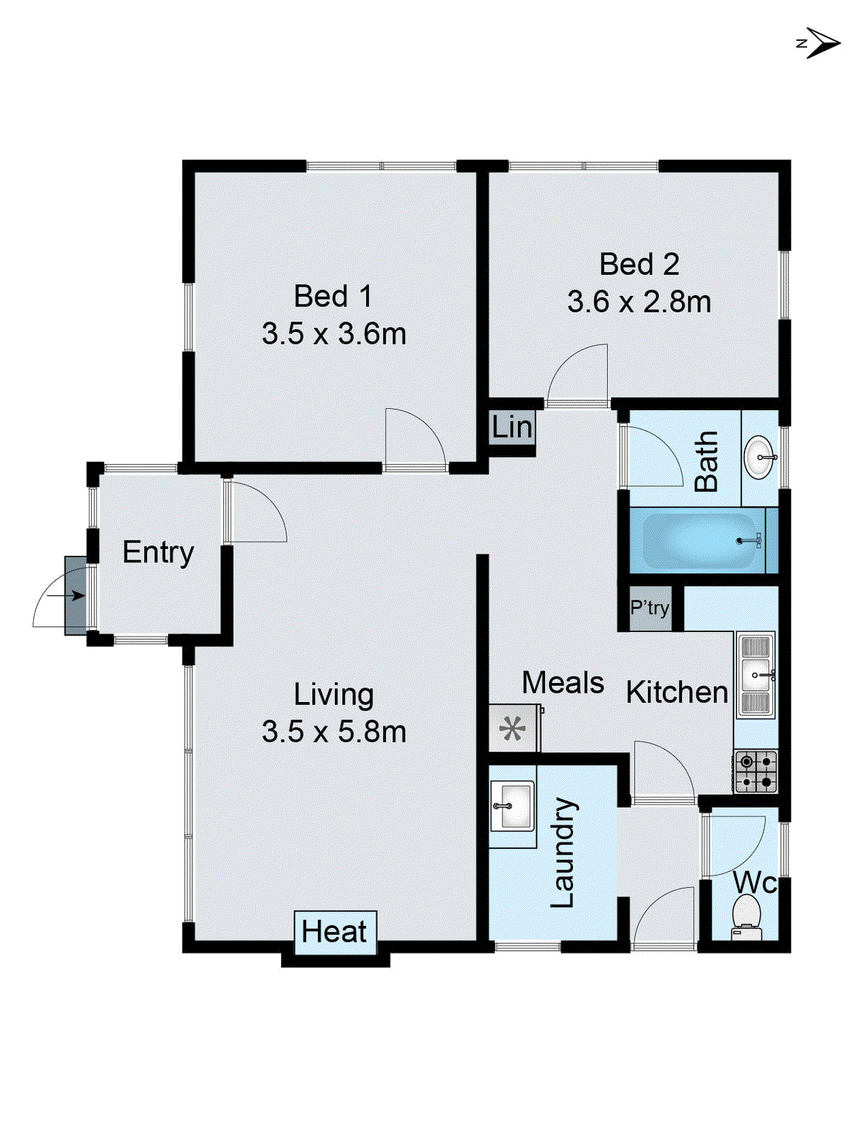 4 Swallow Crescent, Norlane VIC 3214 - Floorplan