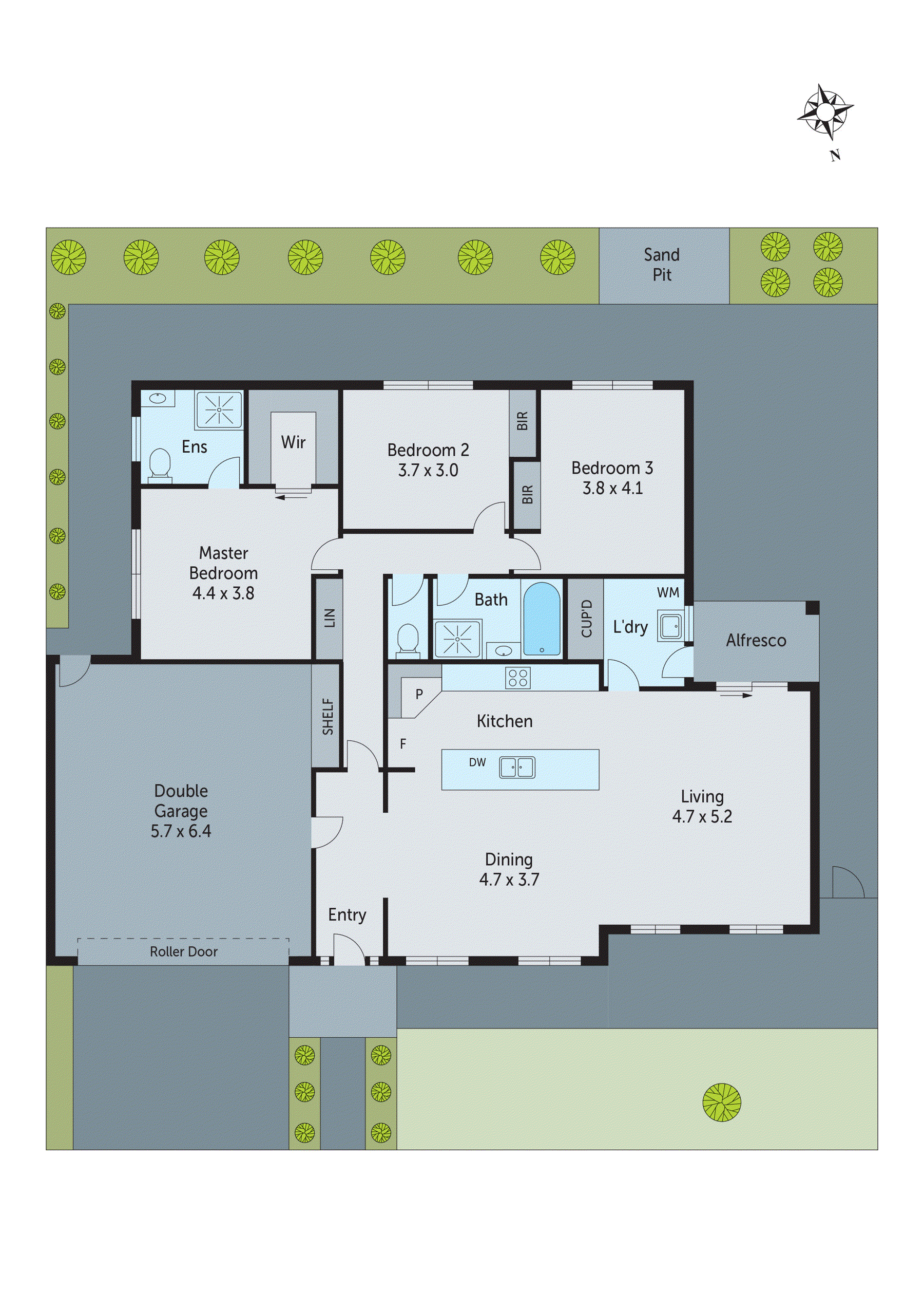 4 Thwaites Close, Highton VIC 3216 - Floorplan