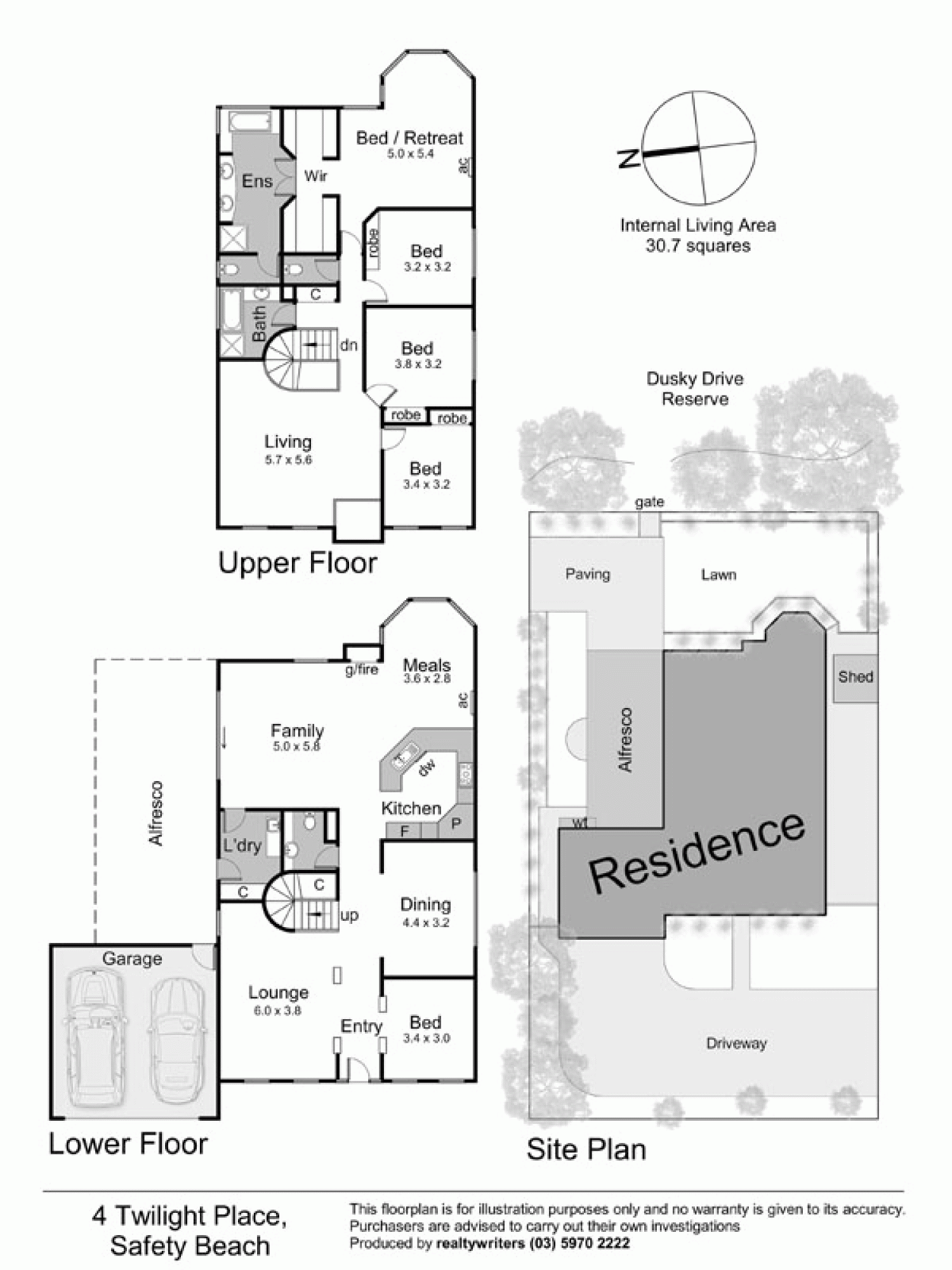 4 Twilight Place, SAFETY BEACH VIC 3936 - Floorplan