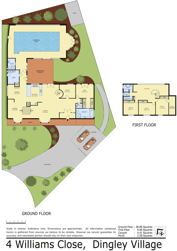 4 Williams Close, Dingley Village VIC 3172 - Floorplan