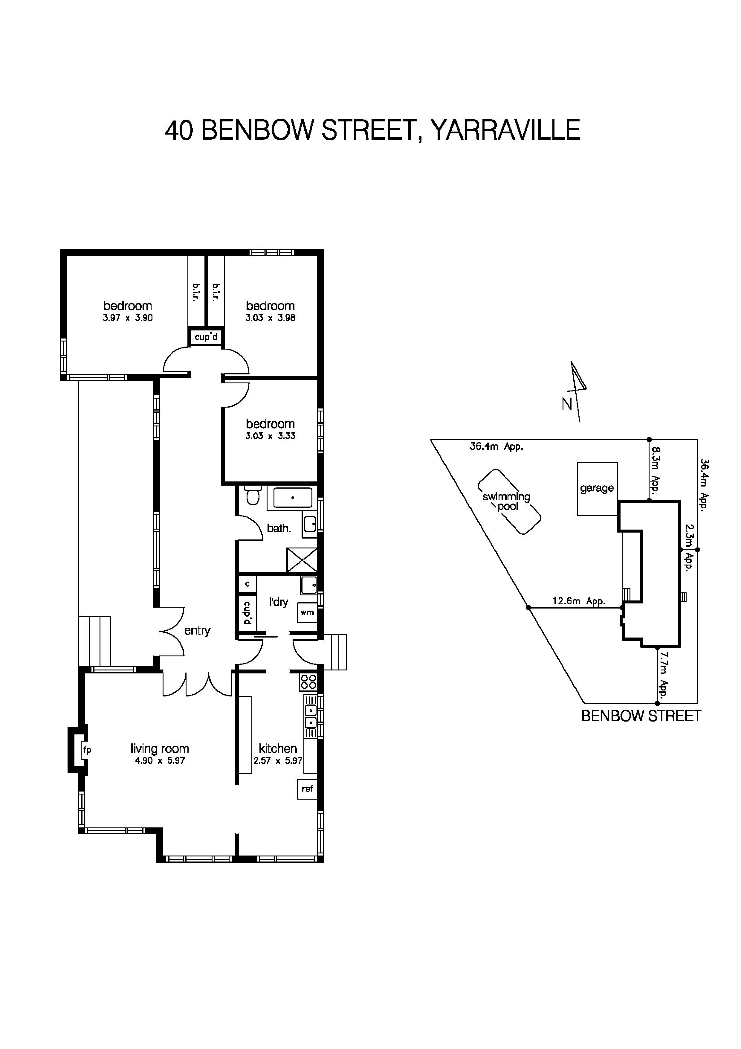 40 Benbow Street, YARRAVILLE VIC 3013 - Floorplan