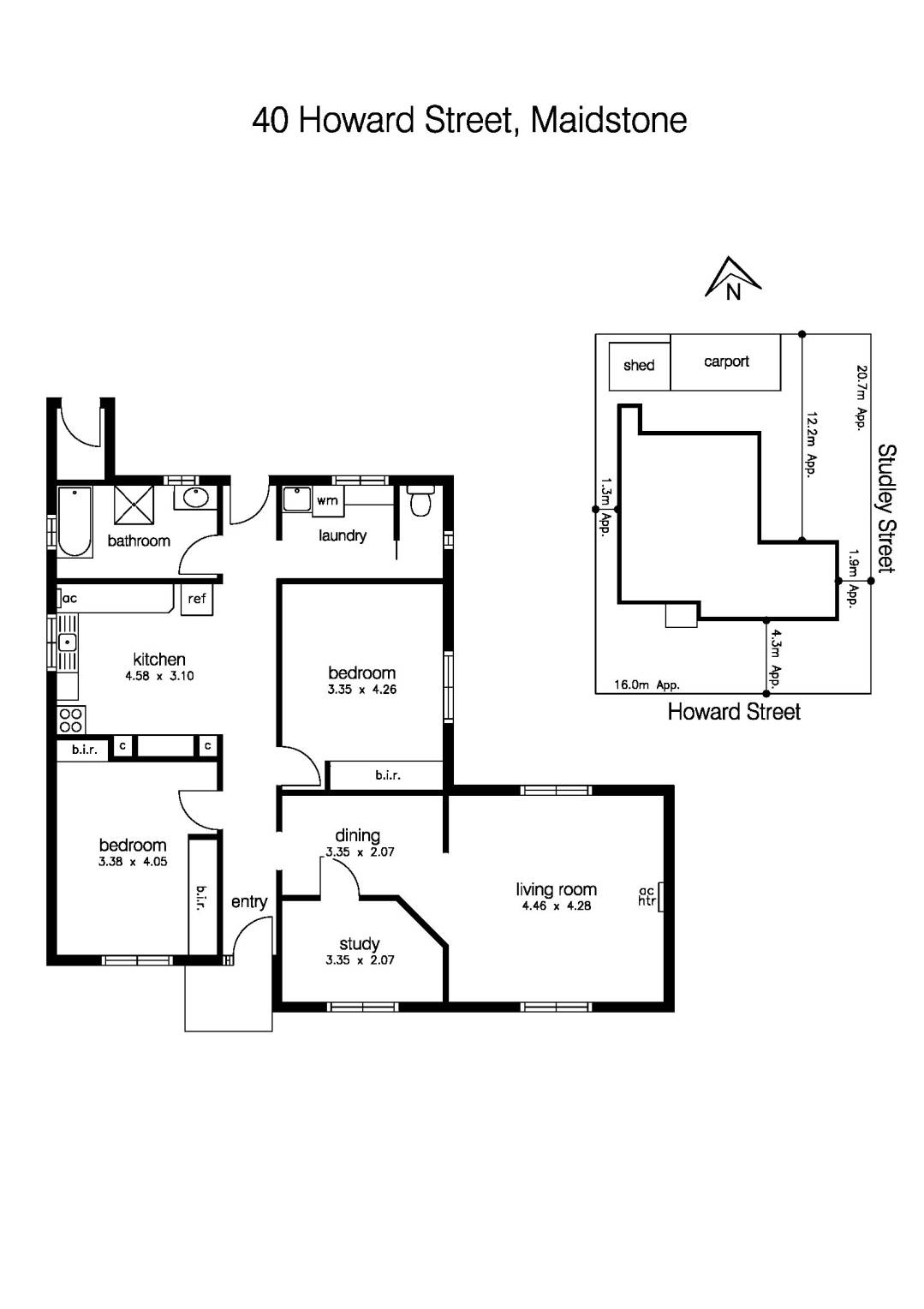 40 Howard Street, MAIDSTONE VIC 3012 - Floorplan
