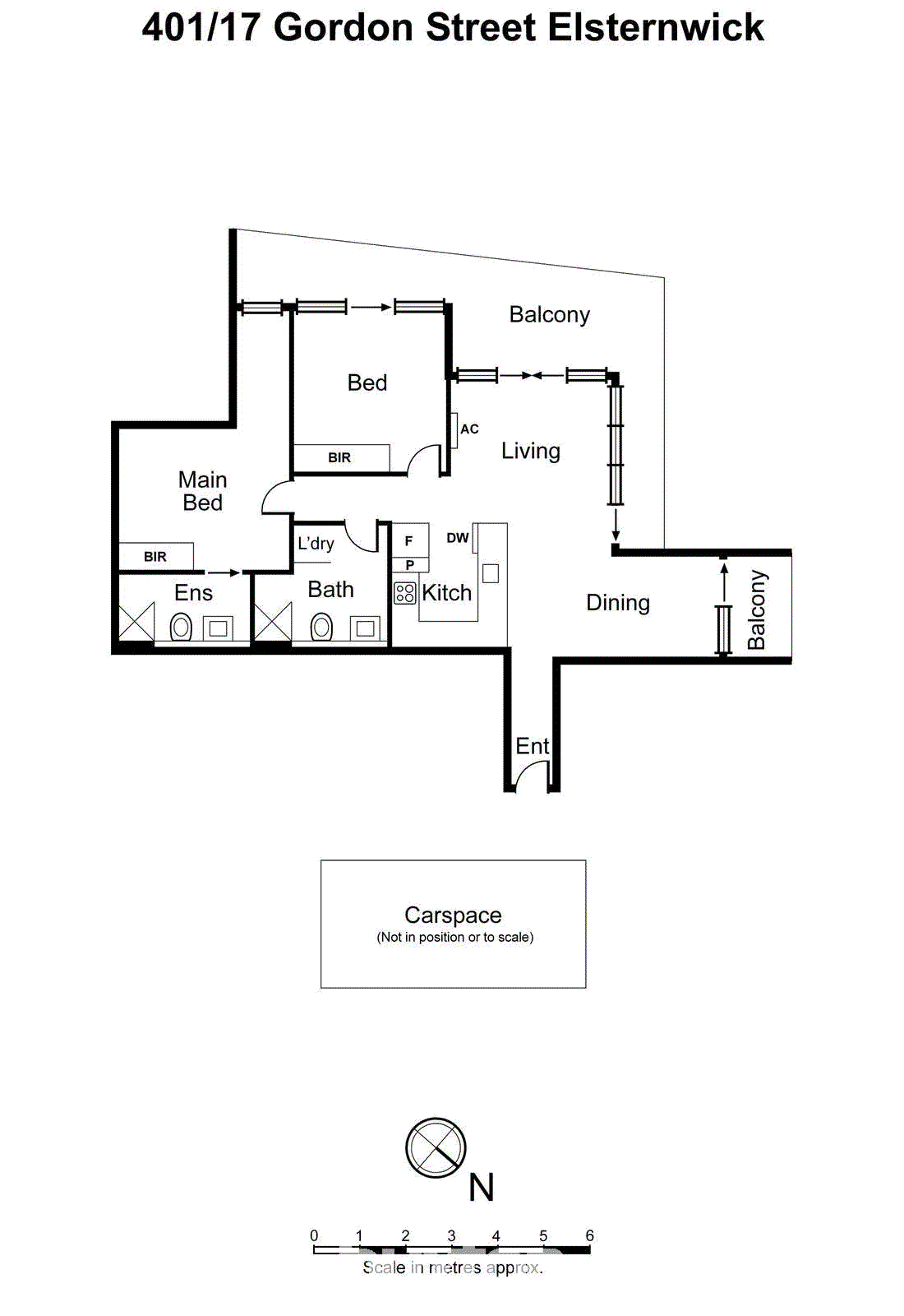 401/17 Gordon Street, Elsternwick VIC 3185 - Floorplan