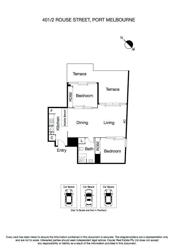 401/2 Rouse Street, PORT MELBOURNE VIC 3207 - Floorplan